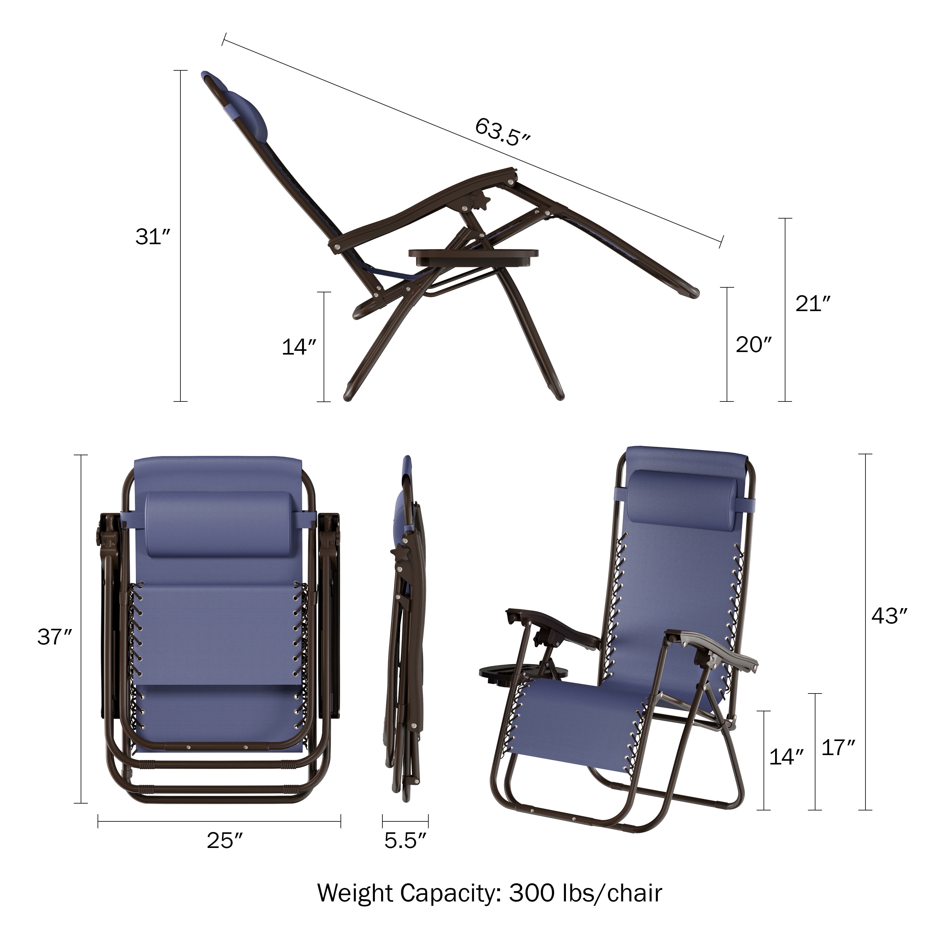 Lowes anti hot sale gravity chair