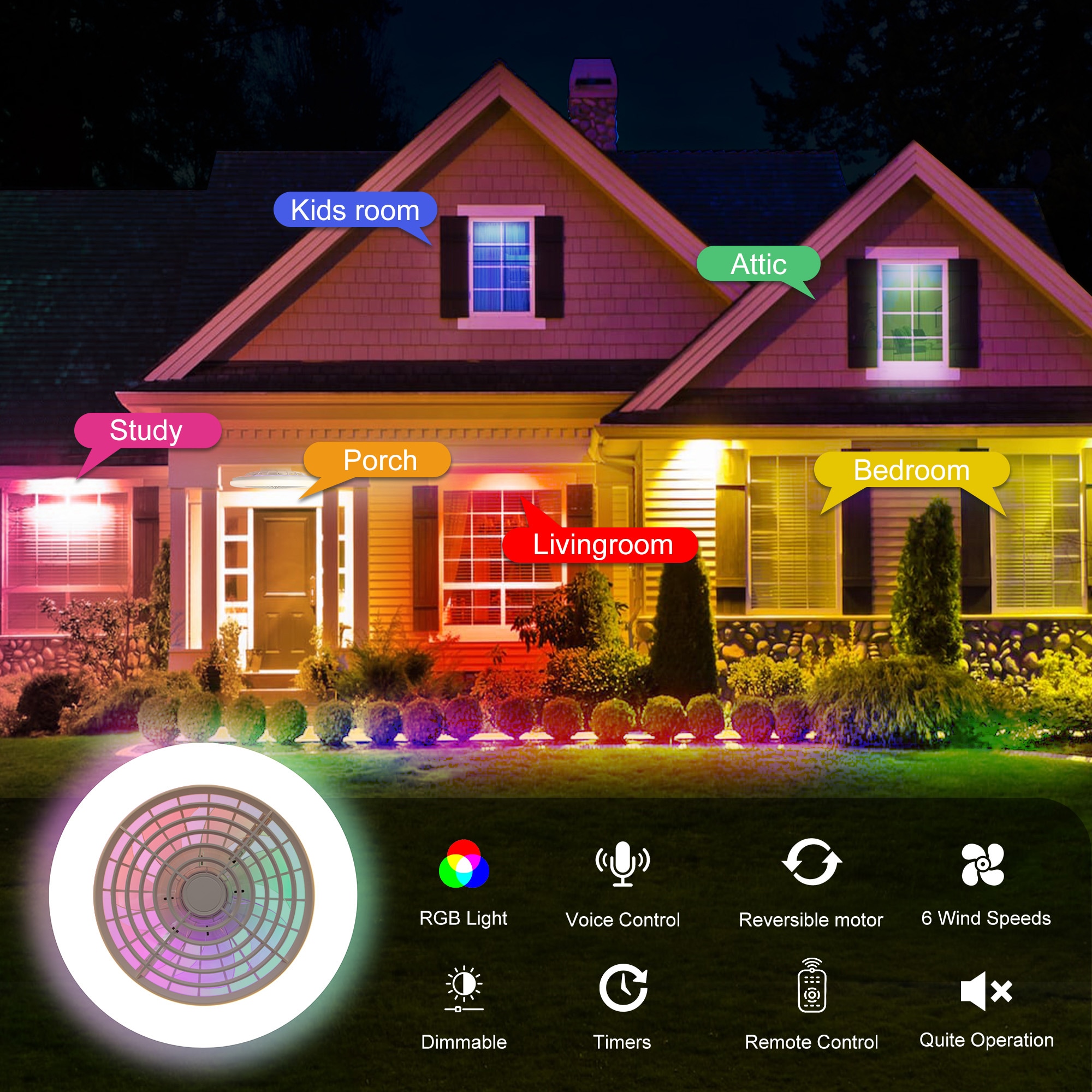 Breezary 24032-WH Ceiling-Fans - View #12