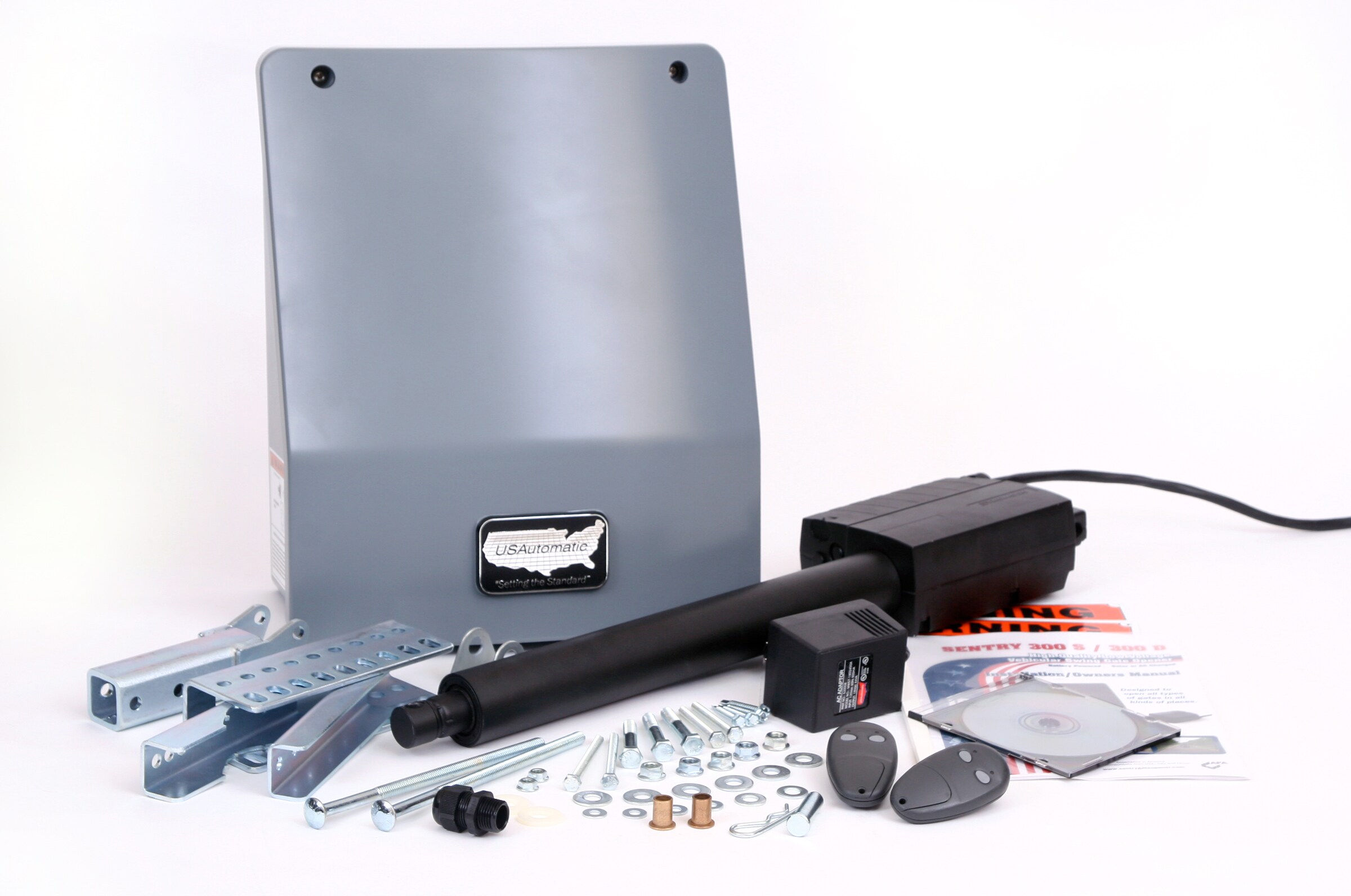 Sentry 020320 20-ft Single Swing Universal Battery Driveway Gate Opener Kit (Solar Compatible)