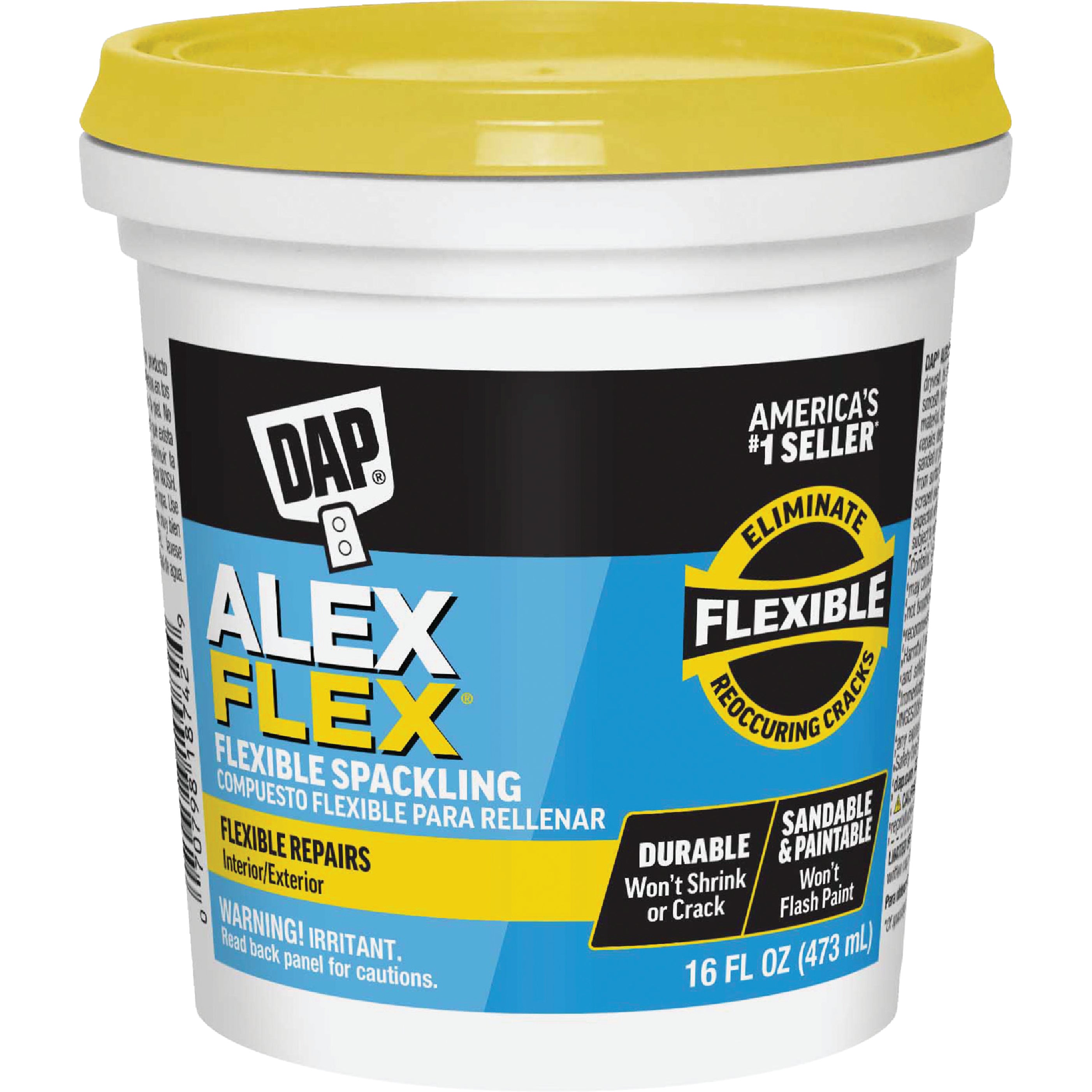 DAP 1 pt 18742 Alex Flex Flexible Spackling in the Riser Flex Pipe