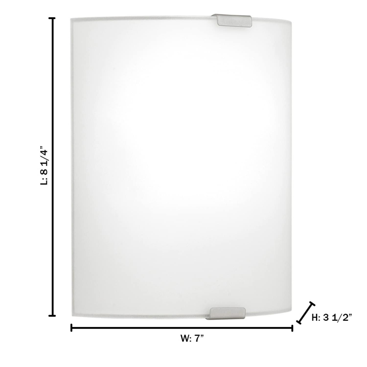 Grafik 8.25" Chrome Satin Glass Dimmable Wall Sconce