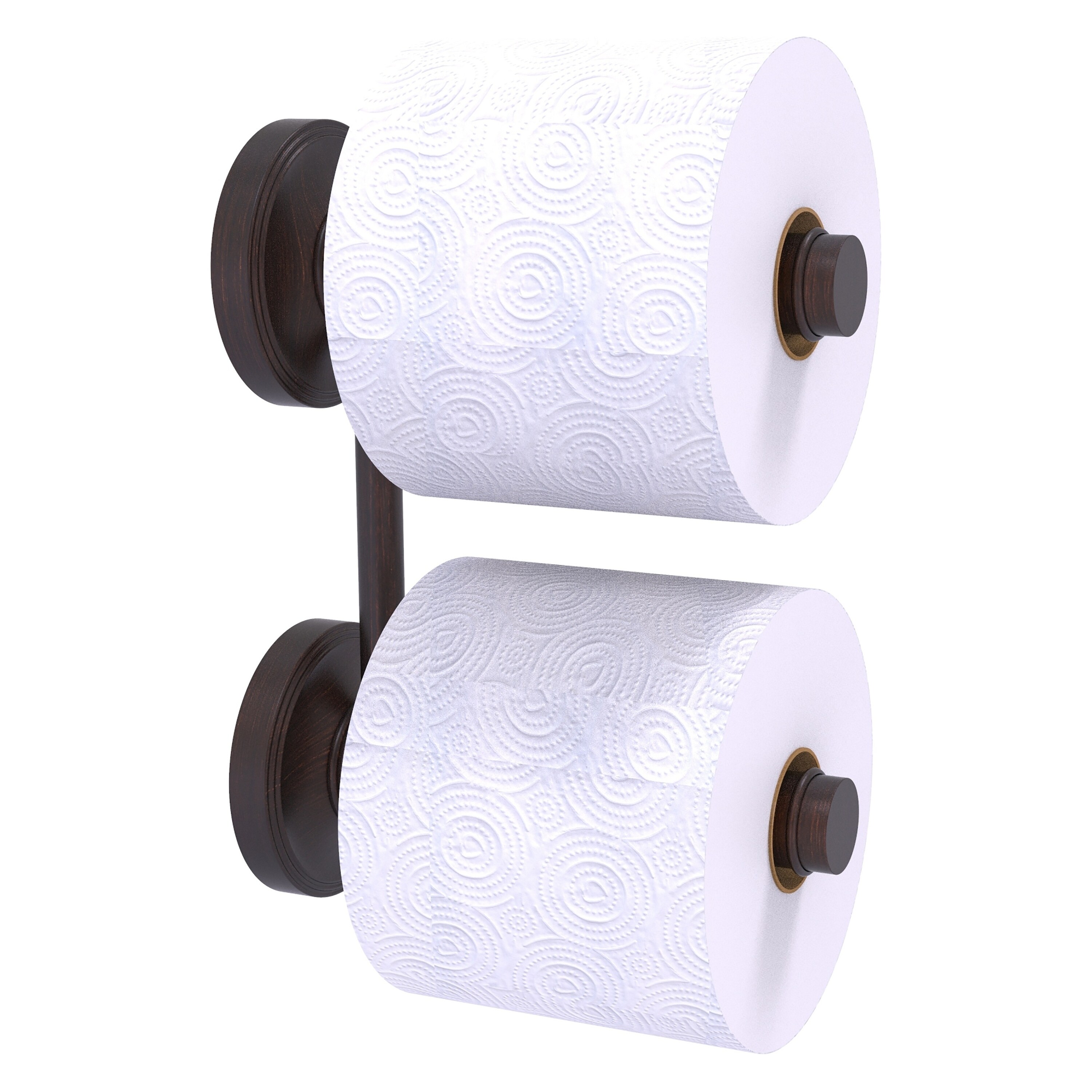 Allied Brass PR-24-RR-2-VB Prestige Regal Venetian Bronze Wall mount Double post Toilet Paper Holder 2 -Rolls
