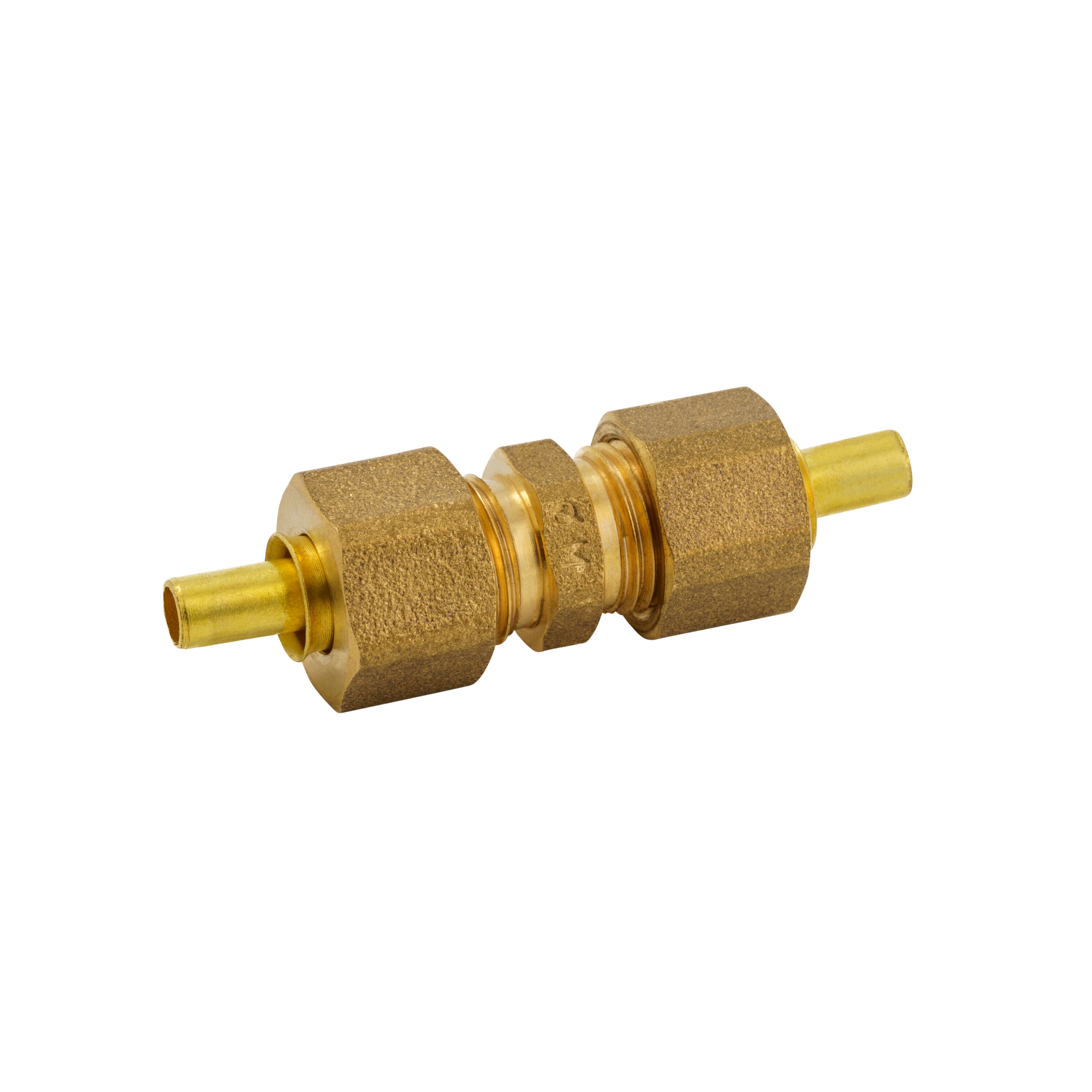Proline Series 1/4-in x 1/4-in Compression Coupling Union Fitting in the Brass  Fittings department at