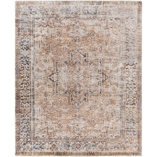 Surya Lincoln 8 x 10 Beige Indoor Distressed/Overdyed Vintage Area Rug in  the Rugs department at Lowes.com