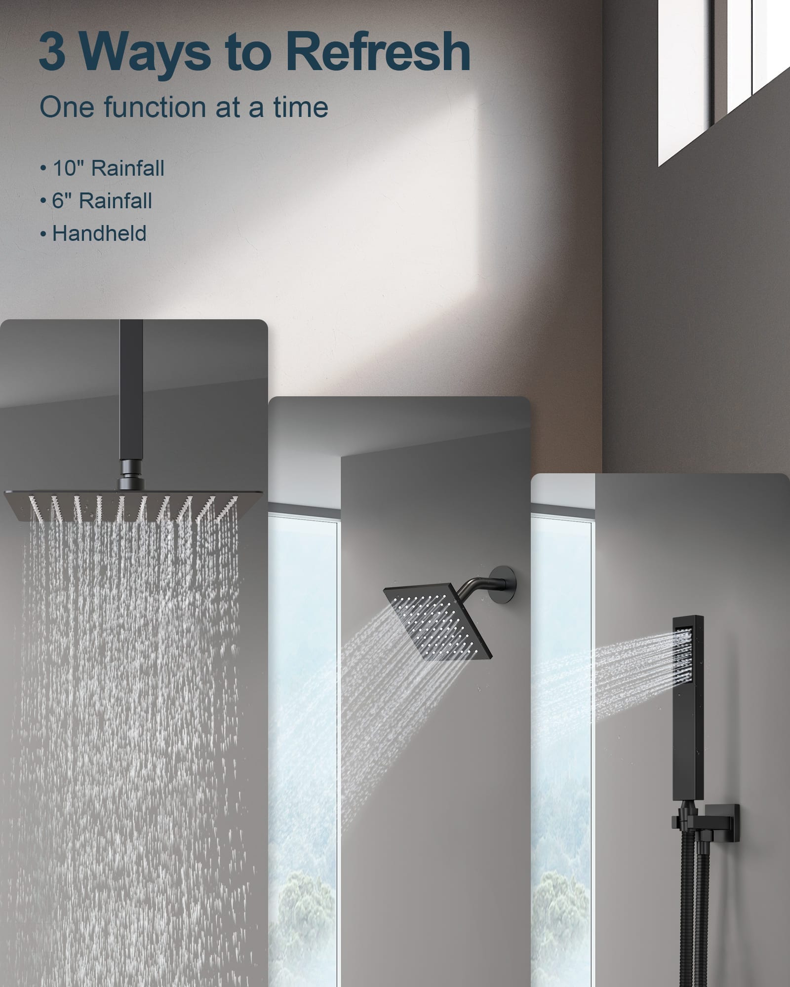 GRANDJOY SGF10GJ-66-BN12 Showerhead-Bar-Panels - View #4
