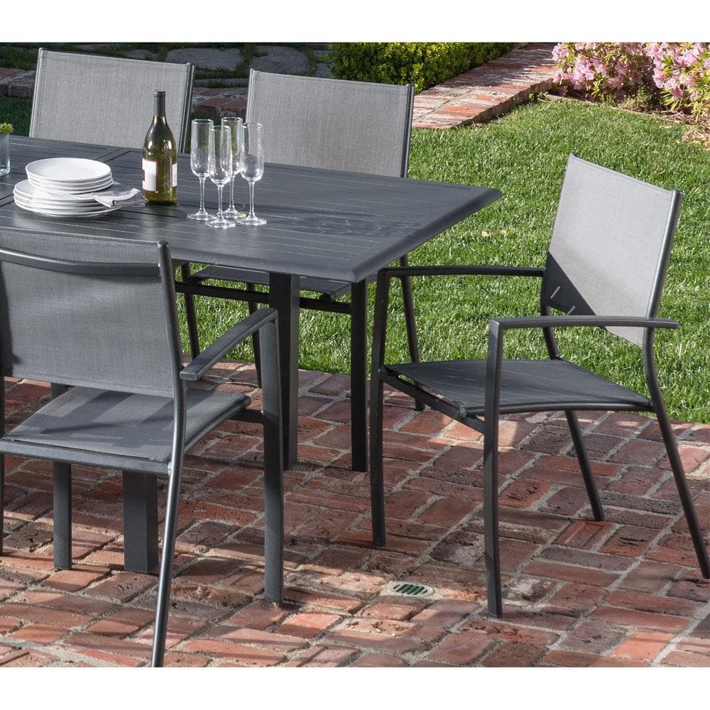 Hanover Dawson 11-Piece Gray Patio Dining Set with 10 Stationary Chairs ...