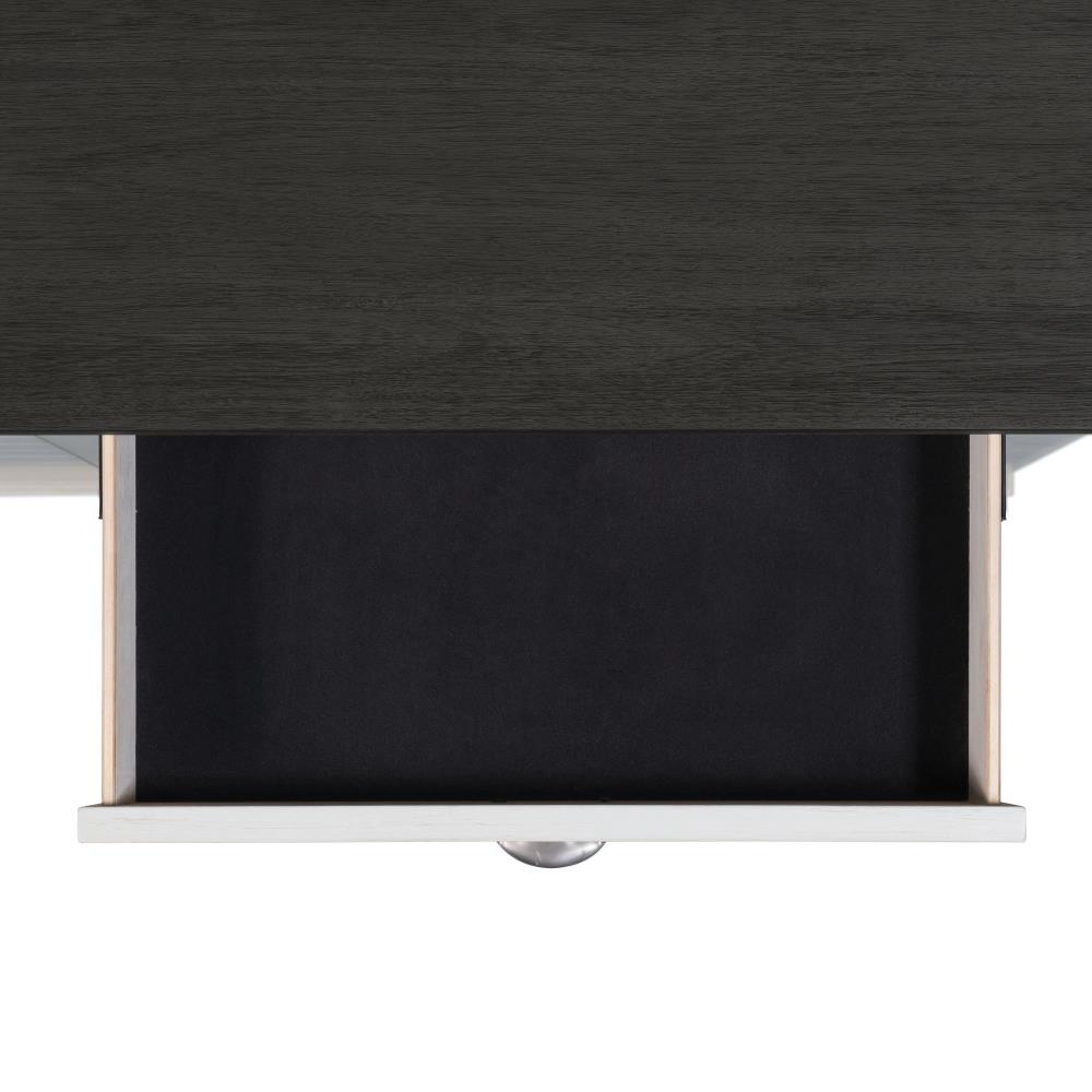 Jamison Rustic Gray and White Two-Tone Server with Drawers