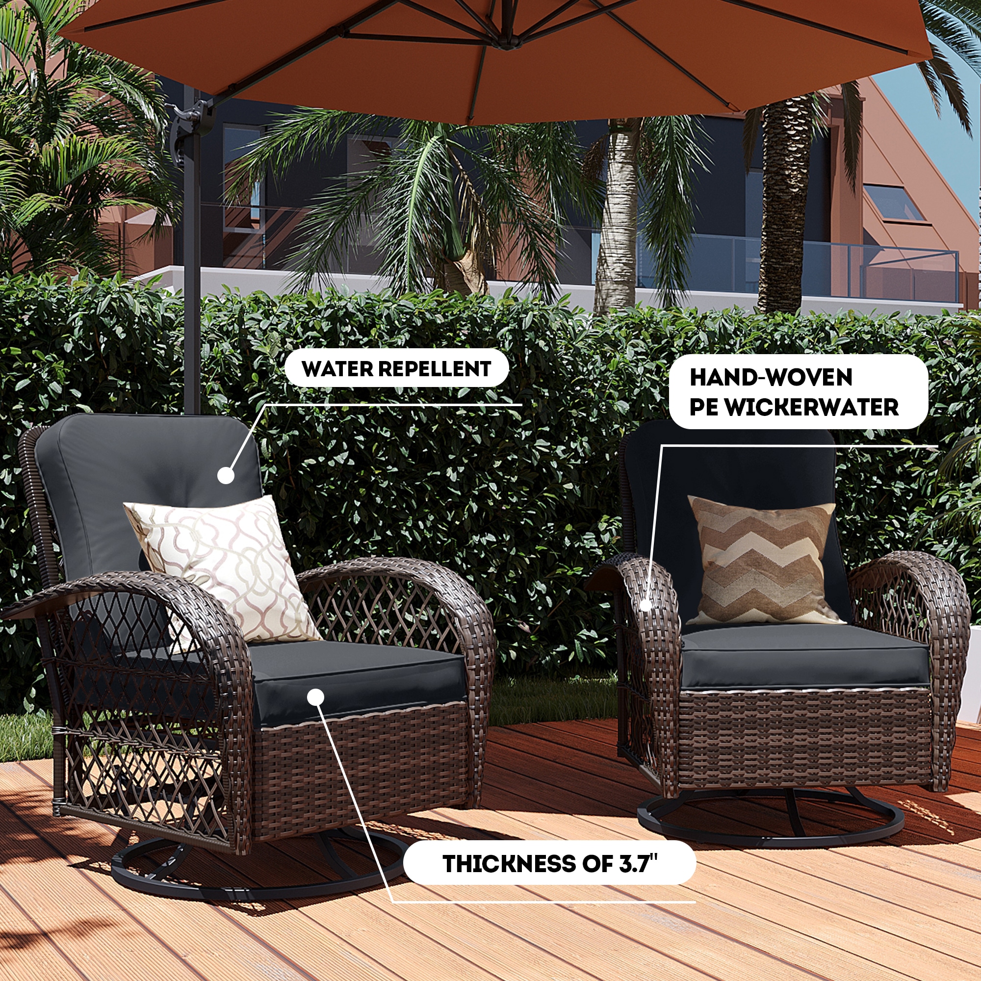 Patio Watcher LHY-B-DGRAY Patio-Chairs - View #5