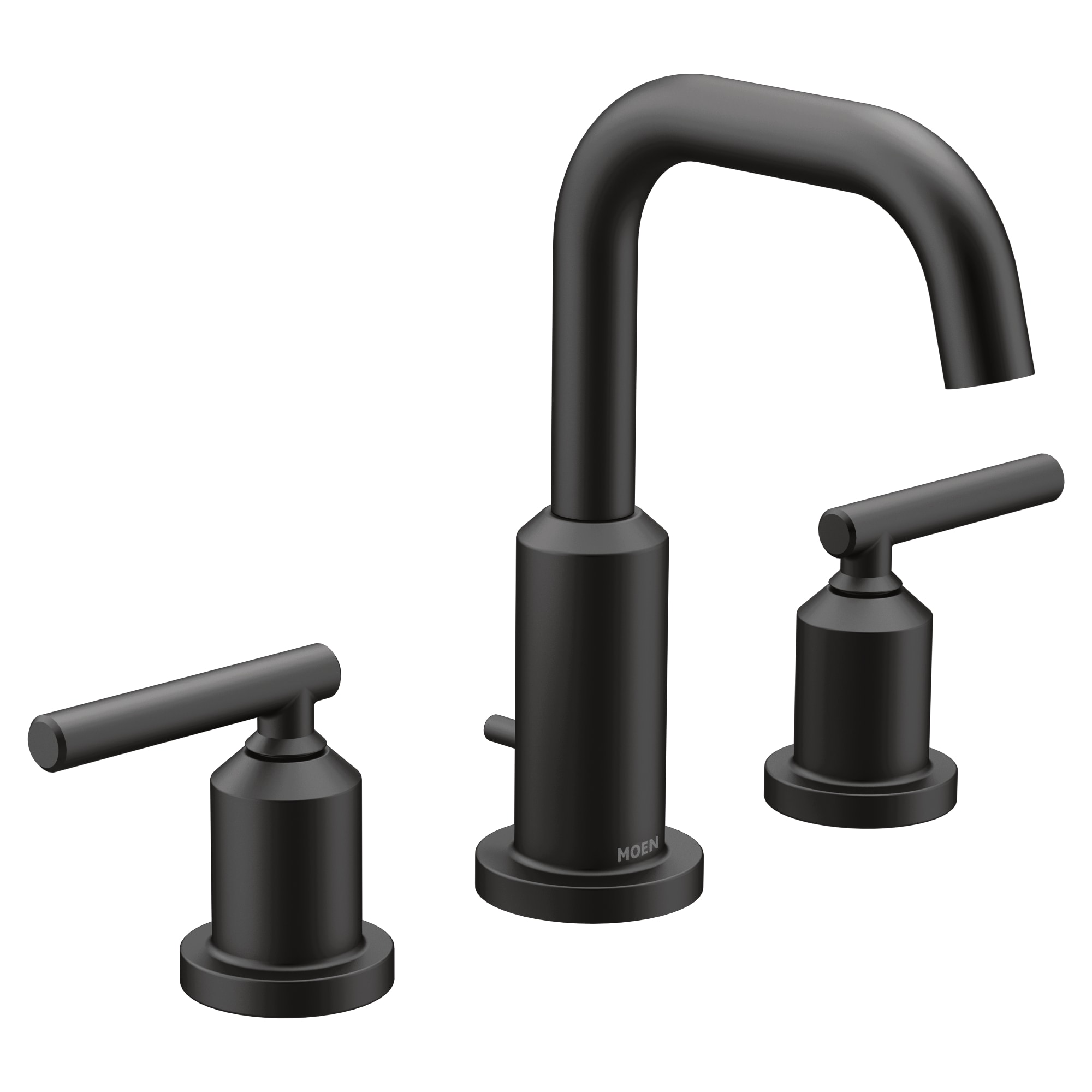 Moen Gibson Matte Black Widespread 2Handle WaterSense Bathroom Sink