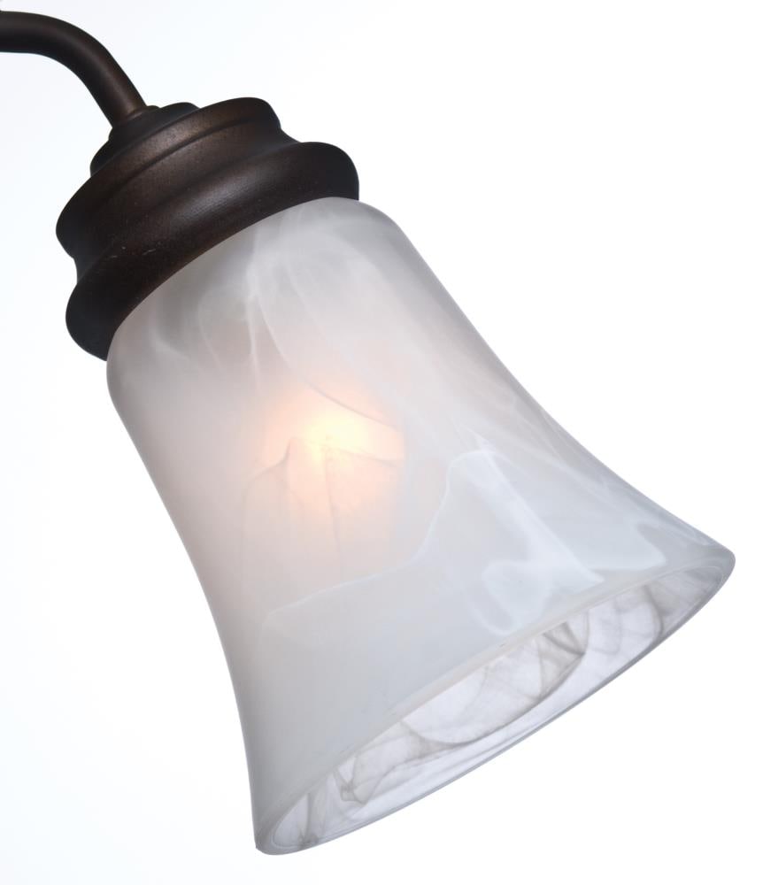 Marble Glass Light Shade Frosted White Swirl Vanity Ceiling Fan Chandelier Bell 
