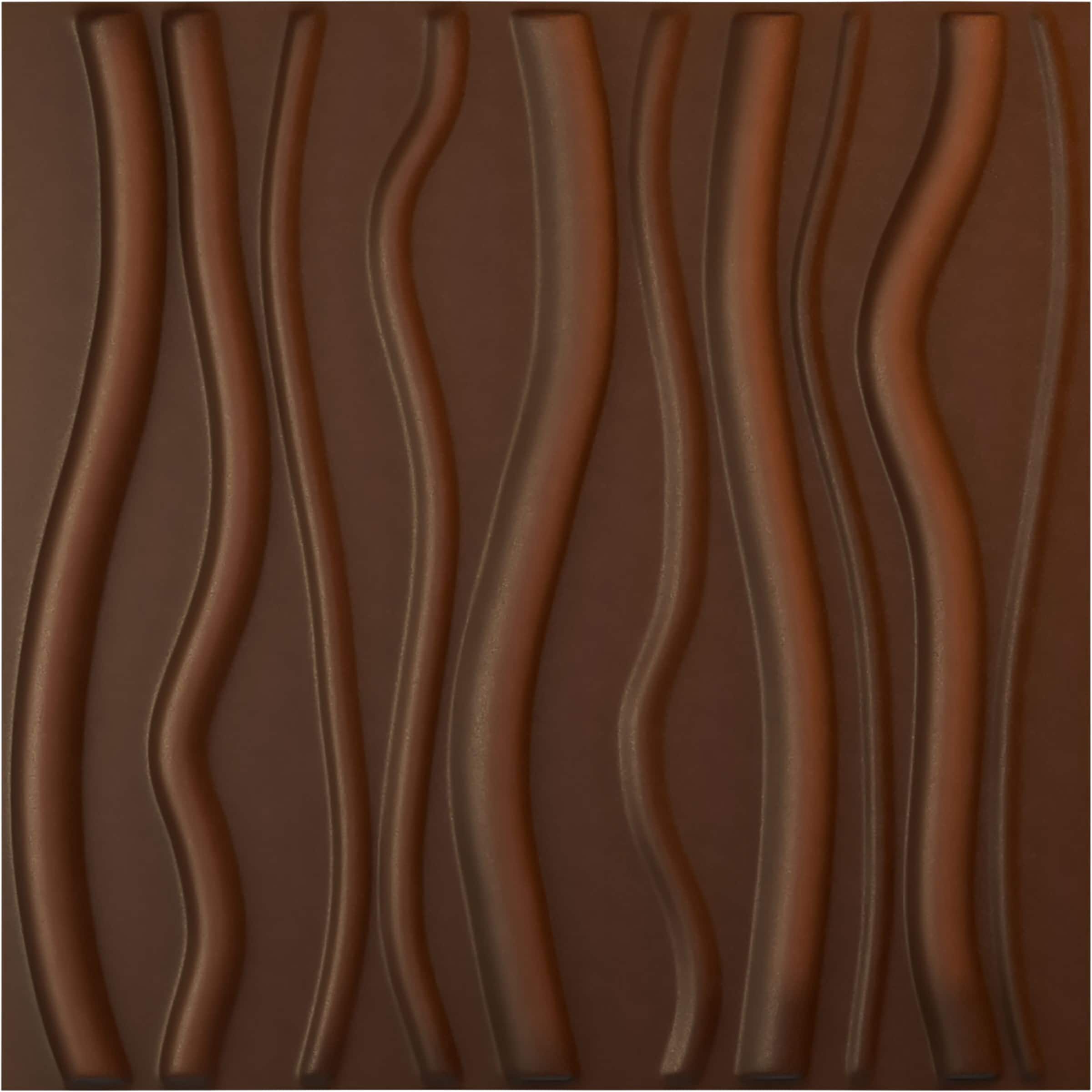 Ekena Millwork WP20X20JADRU-CASE-12 19-5/8-in x 19-5/8-in Embossed Paintable/Stainable Red PVC Wall Panel ( 12 -Pack, Covers 32.04-sq ft )