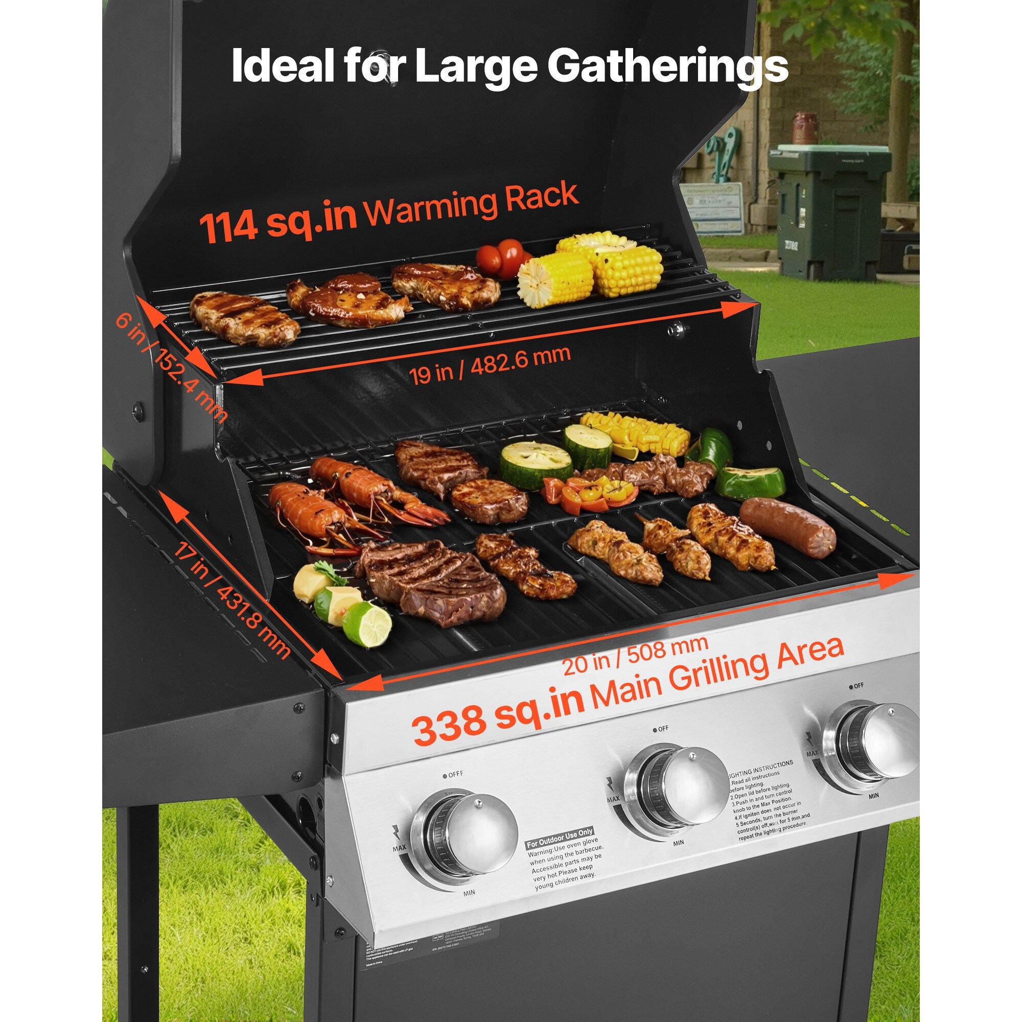 Angel Sar L2MJA501GG09 Gas-Grill - View #5