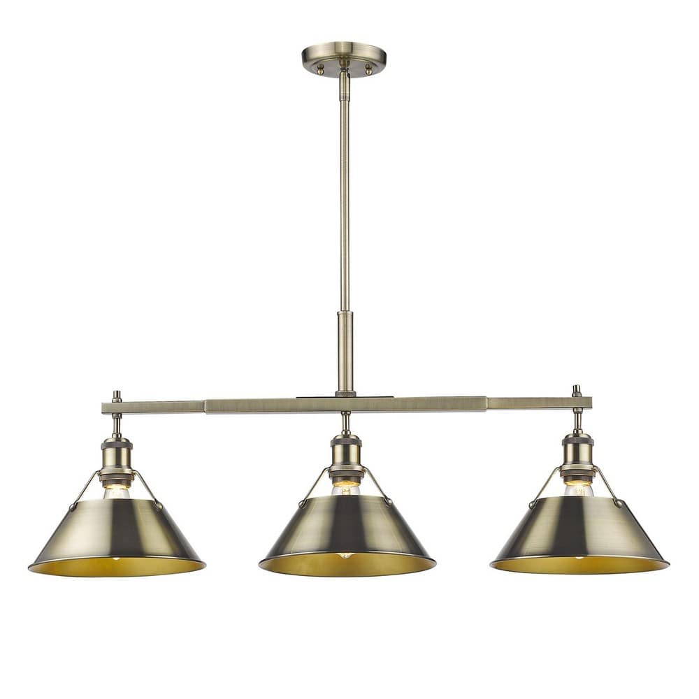 Golden Lighting A-GL-3306-LP PW-AB Pendant-Lights - View #2