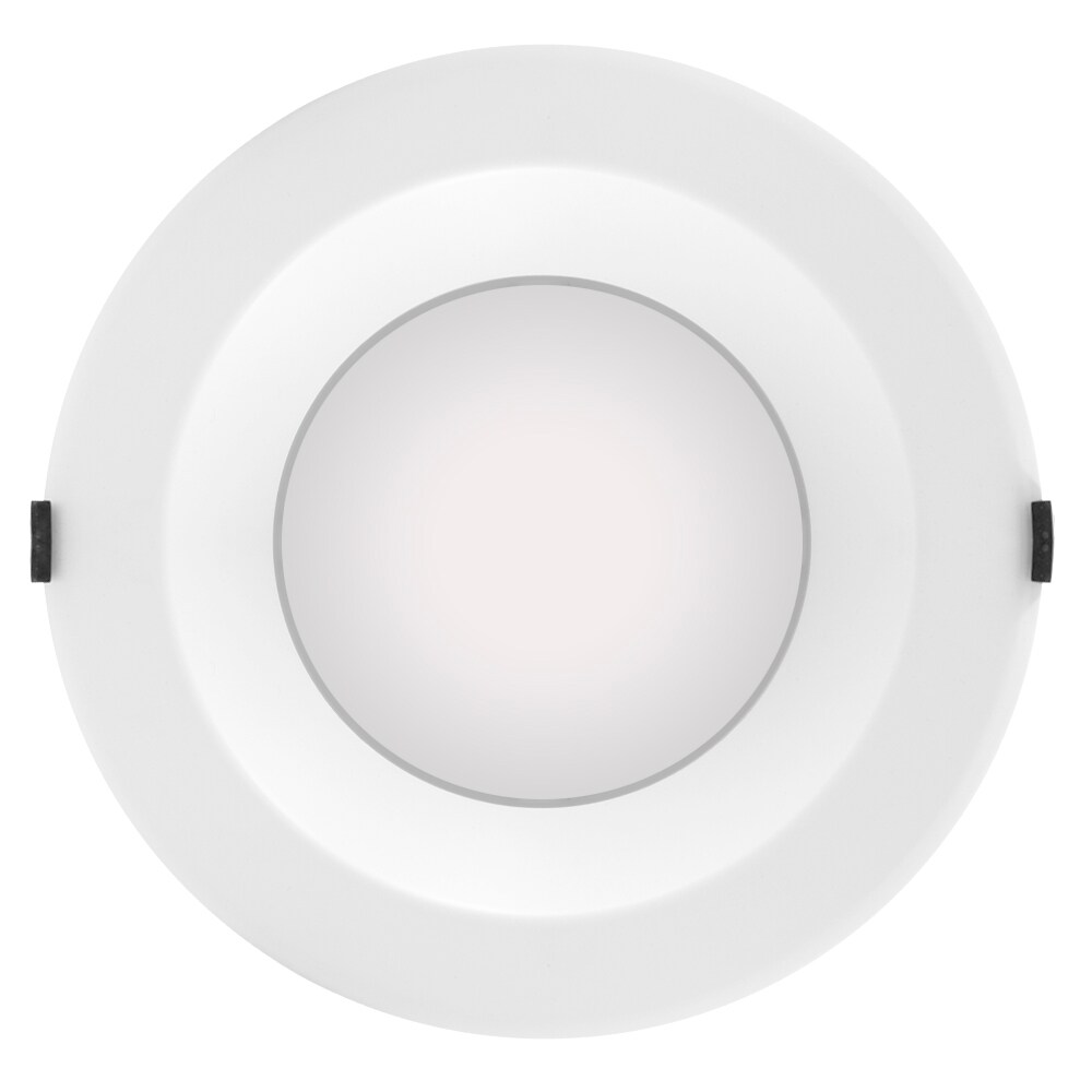 White Aluminum 10-Inch Recessed LED Downlight for Indoor/Outdoor Use
