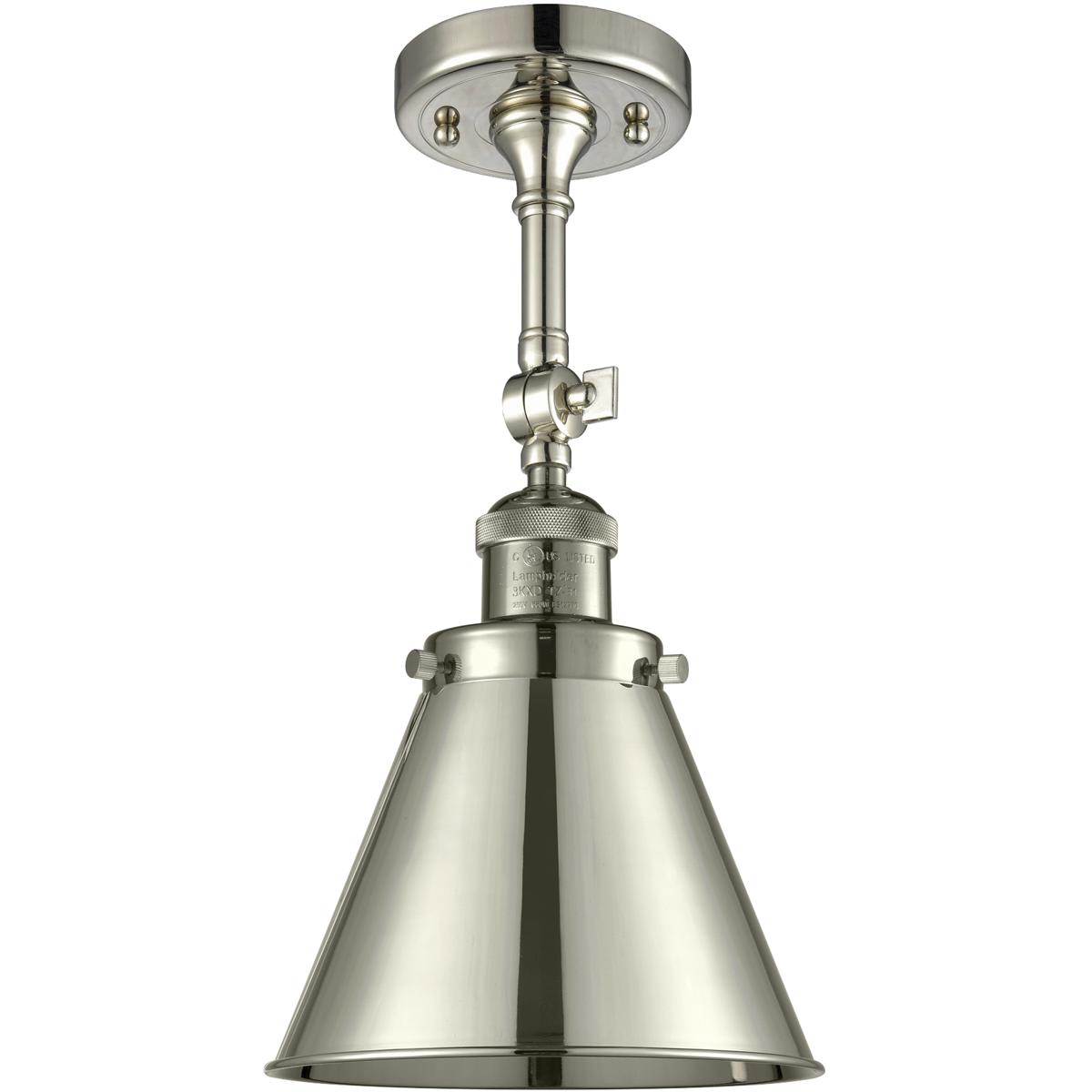 Innovations Lighting 1743066 201F-PN-M13-PN-LED Franklin Restoration Appalachian