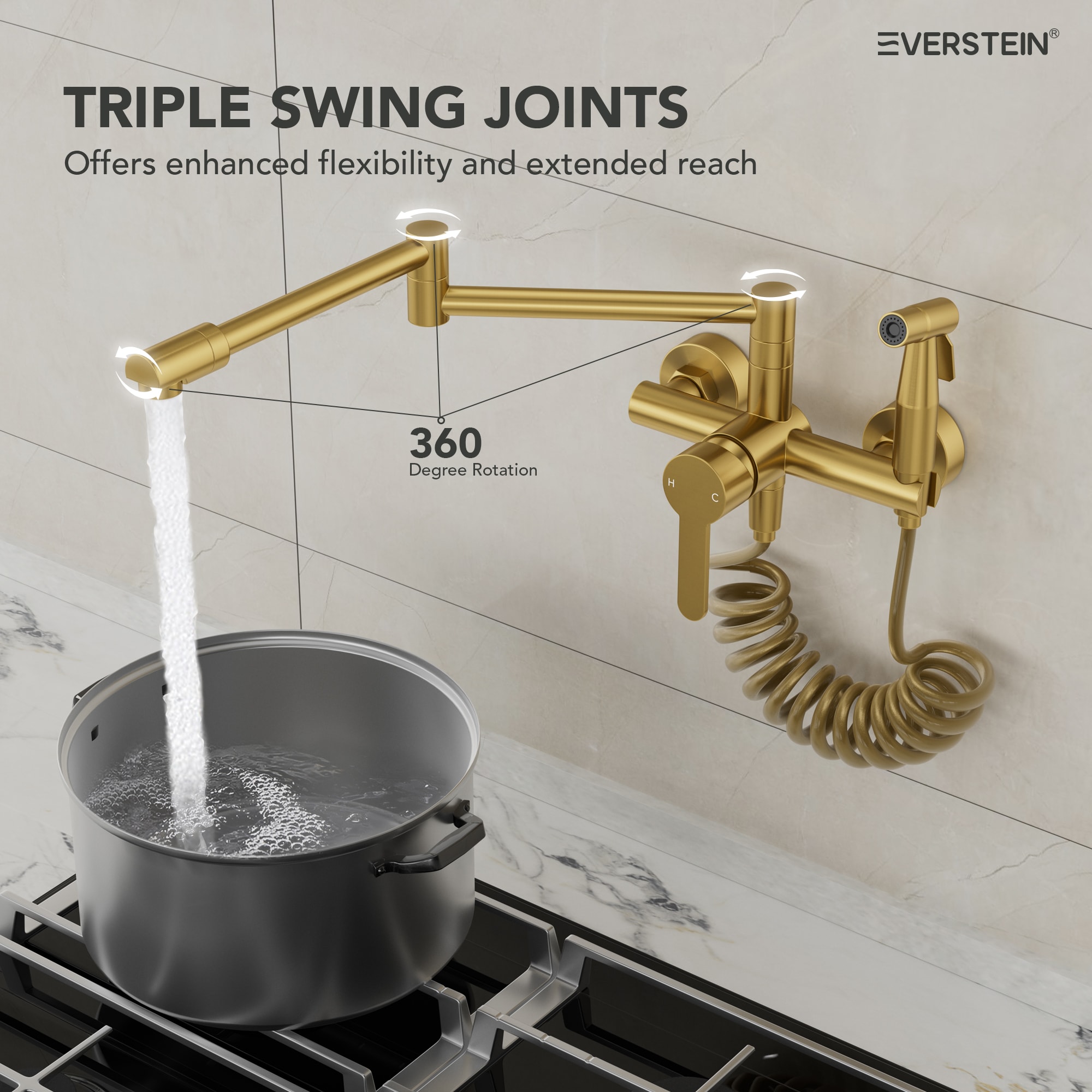 EVERSTEIN Q-906-OTOP Kitchen-Faucets - View #6