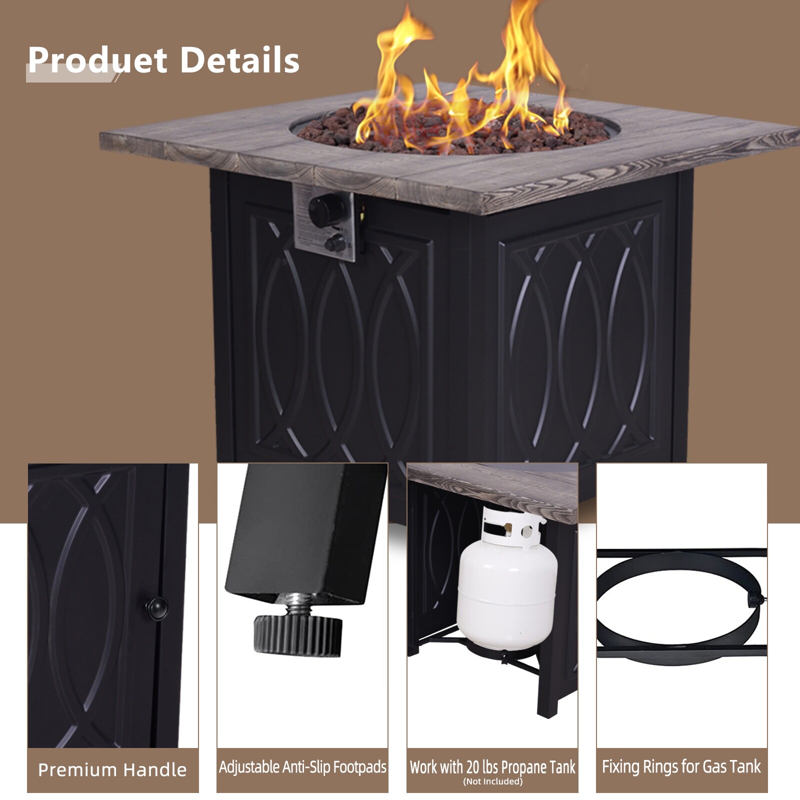 Xspracer ML-GFP085 Outdoor-Gas-Firepits - View #5