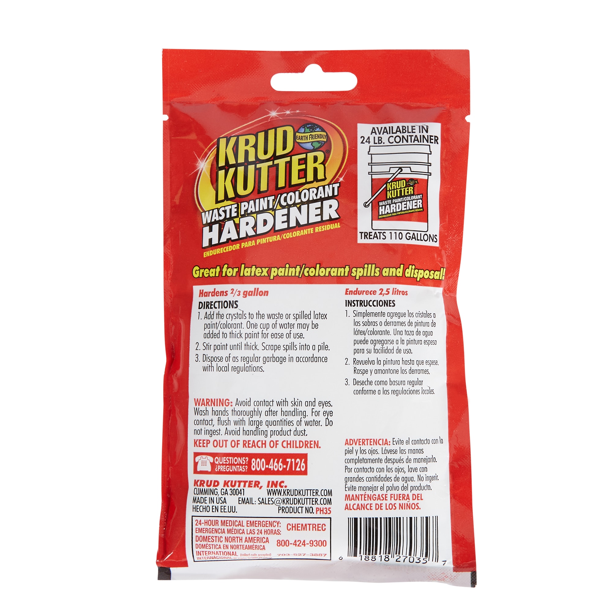 Krud Kutter PH3512 3.5 oz. Waste Paint Hardener — Painters Solutions