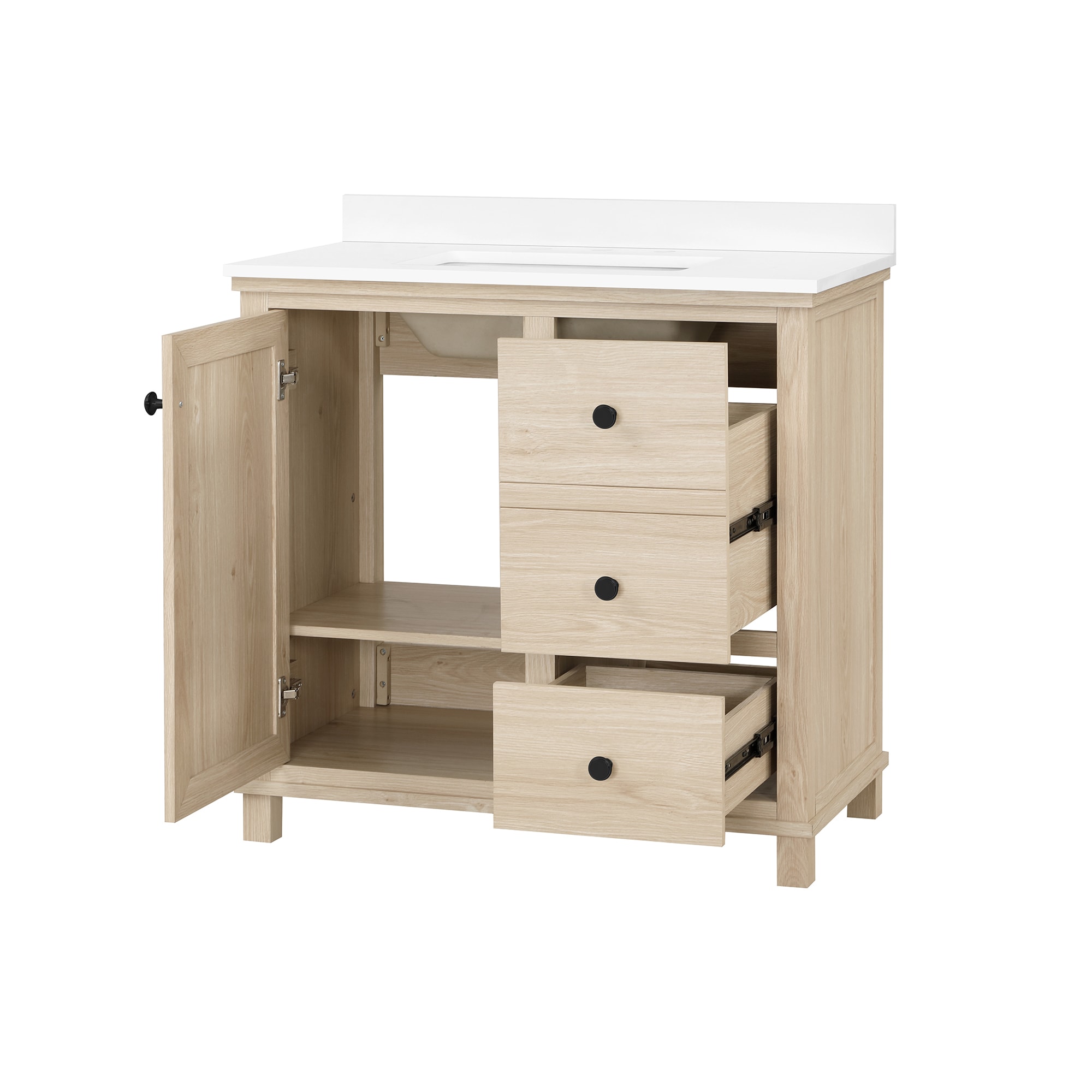 Style Selections BRADSHAW-36LBW-COMBO Bath-Vanity-Combo - View #19