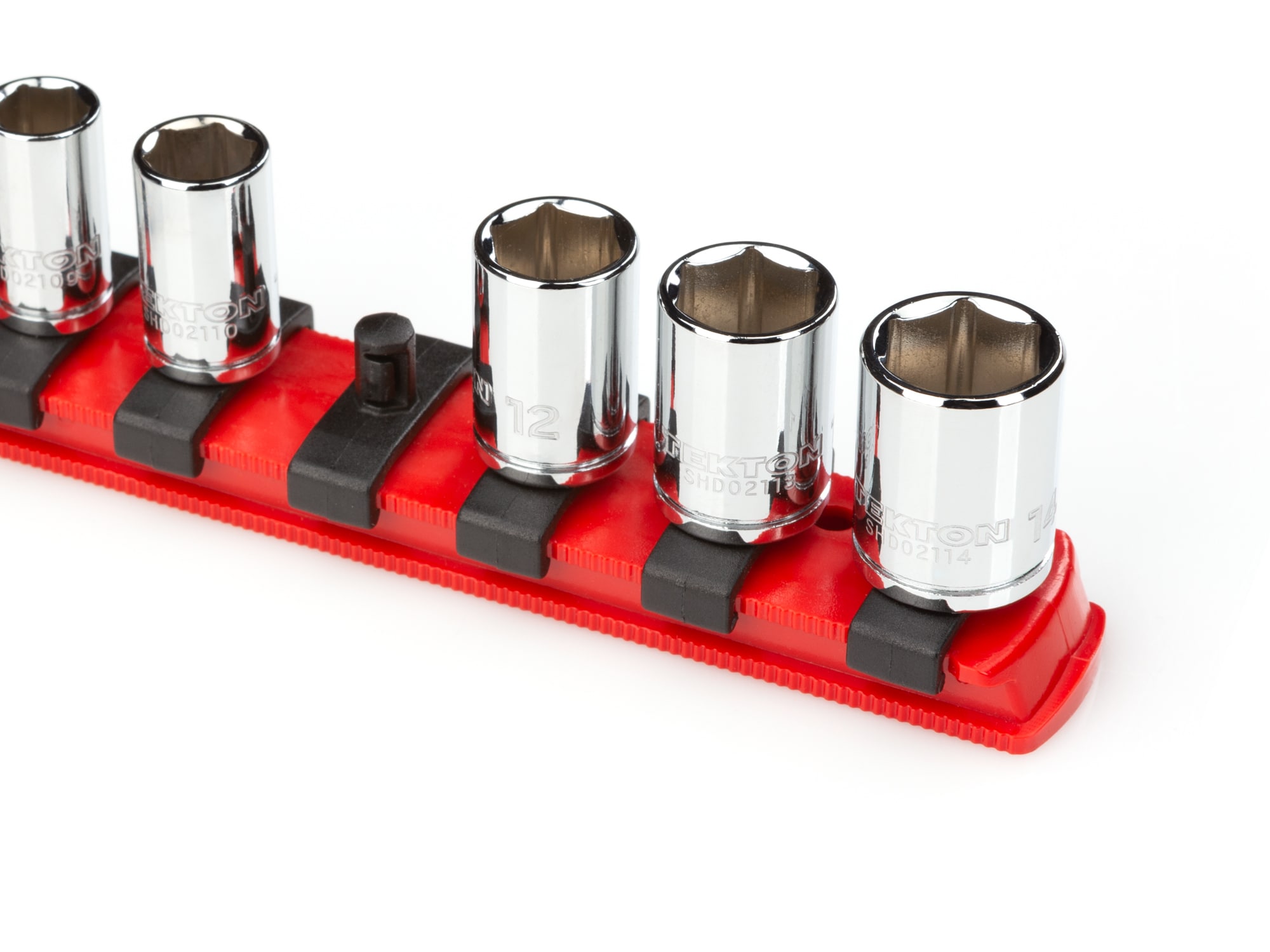 TEKTON Plastic Socket Storage- 1/4 In Drive X 18-in Socket Rail with 20 ...