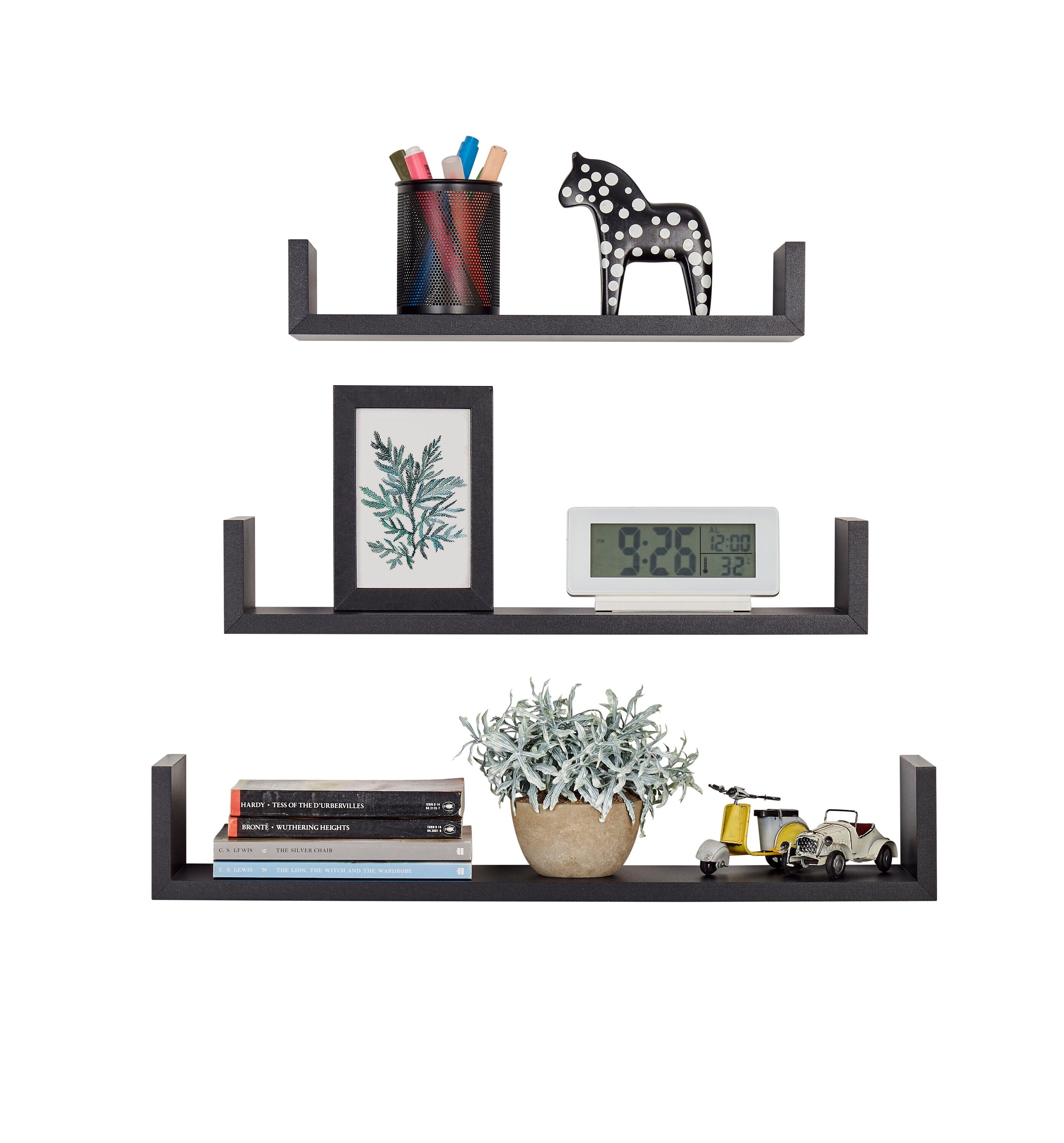 Danya B. XF22039BK Wall-Mounted-Shelving - View #11