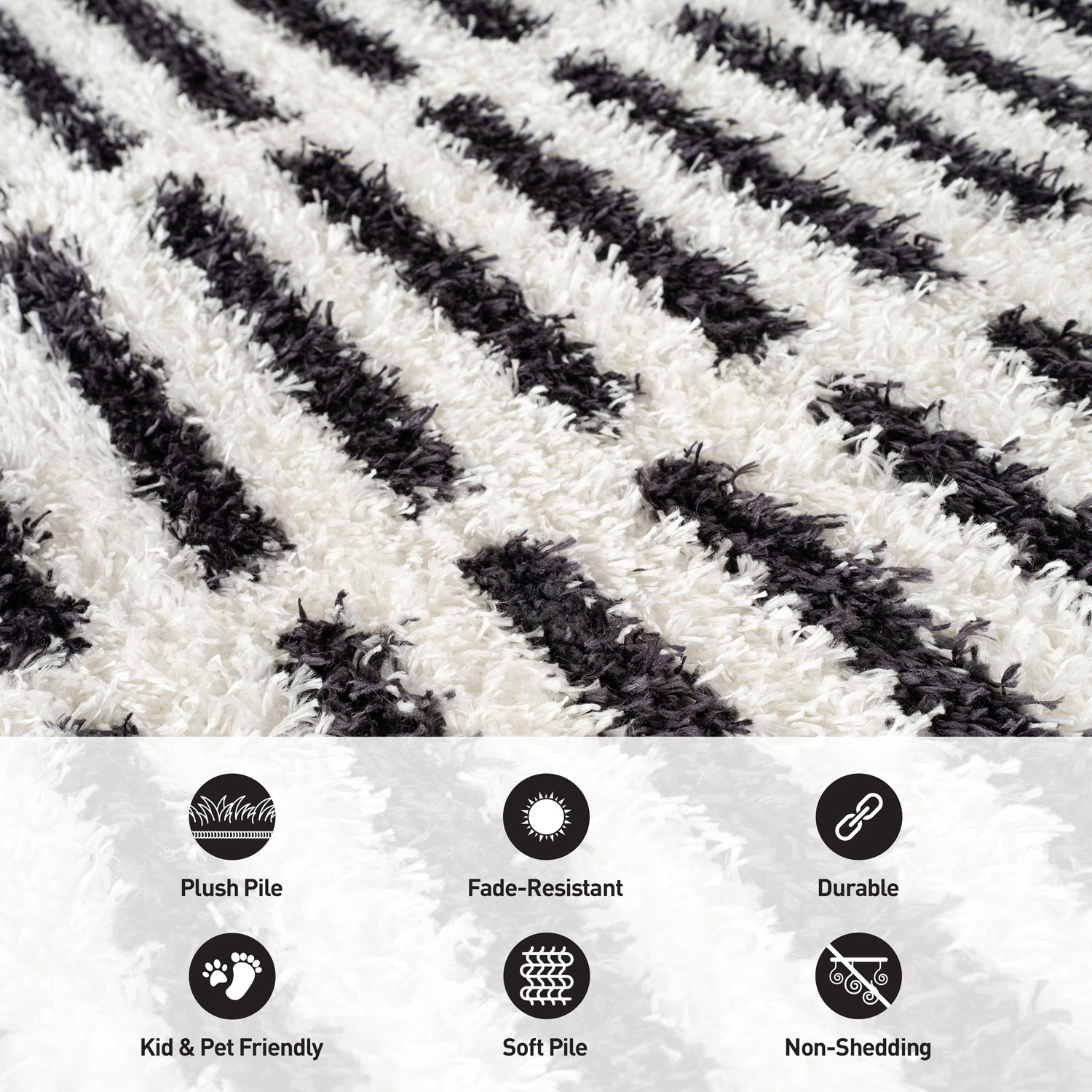 World Rug Gallery WR128WHITE2X3 rugs - View #3