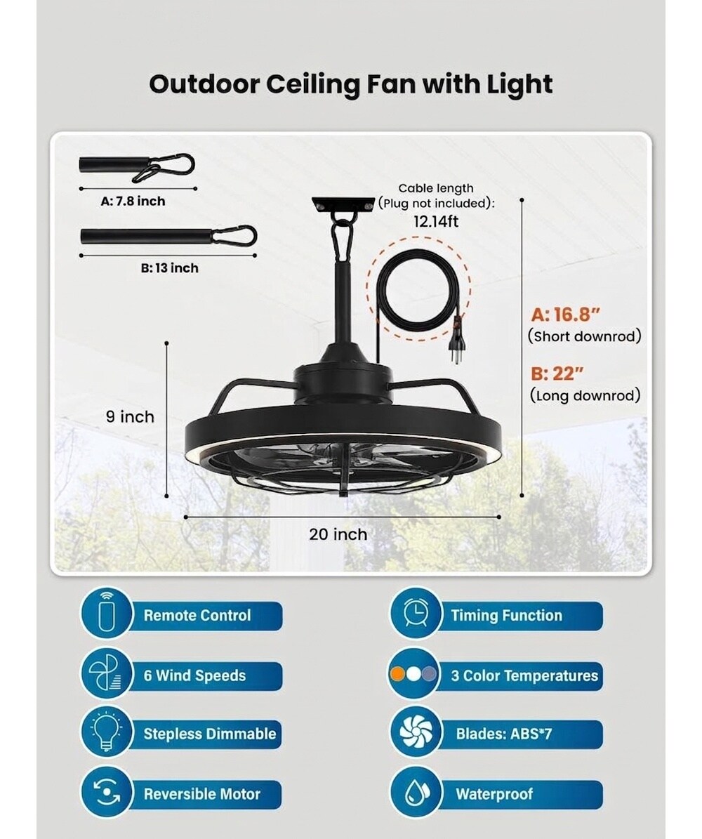 Oyezvary L05OZ11015 Ceiling-Fan-Mtg-Hdwr - View #6