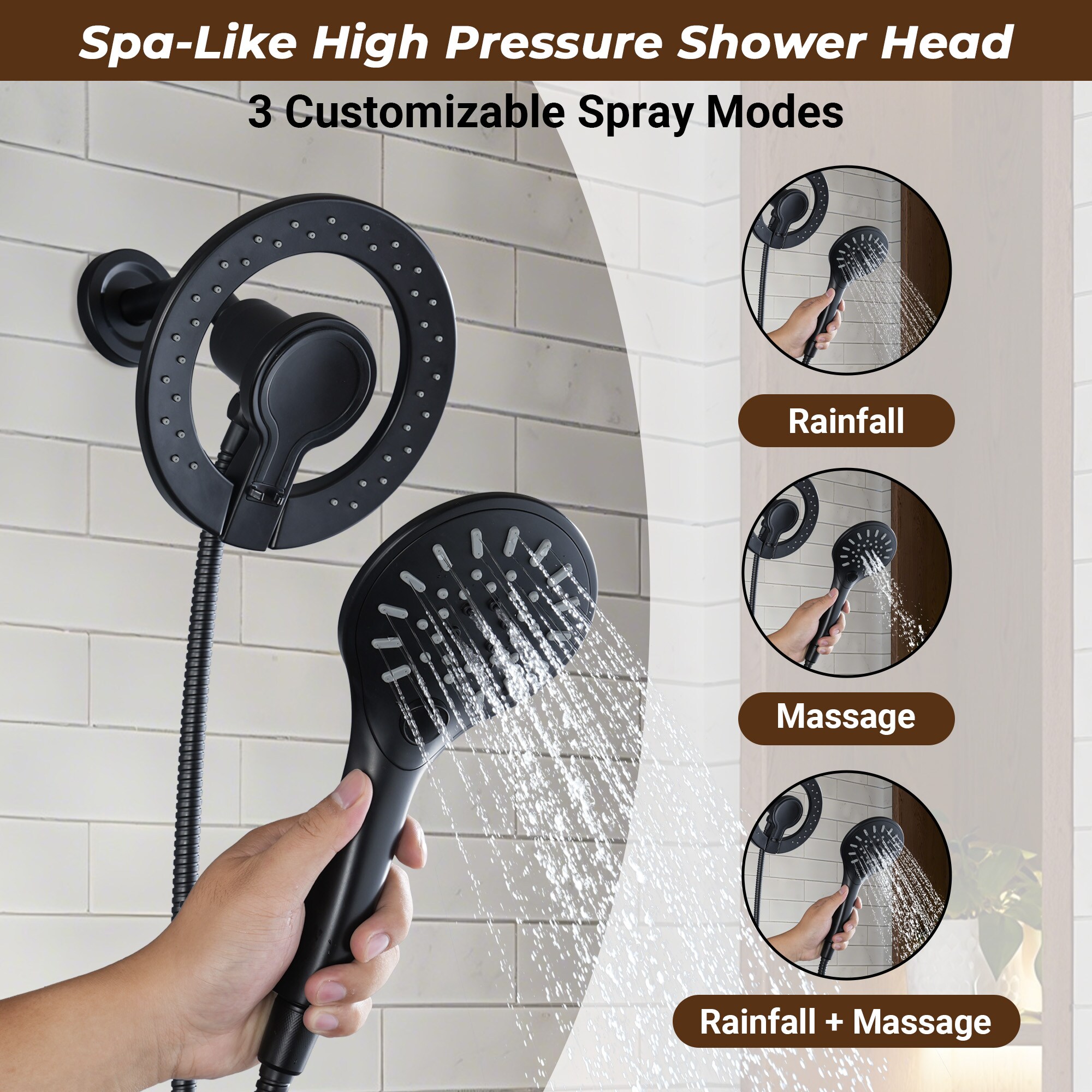CASAINC KCHH0021-MB Tub-Shower-Faucets - View #6