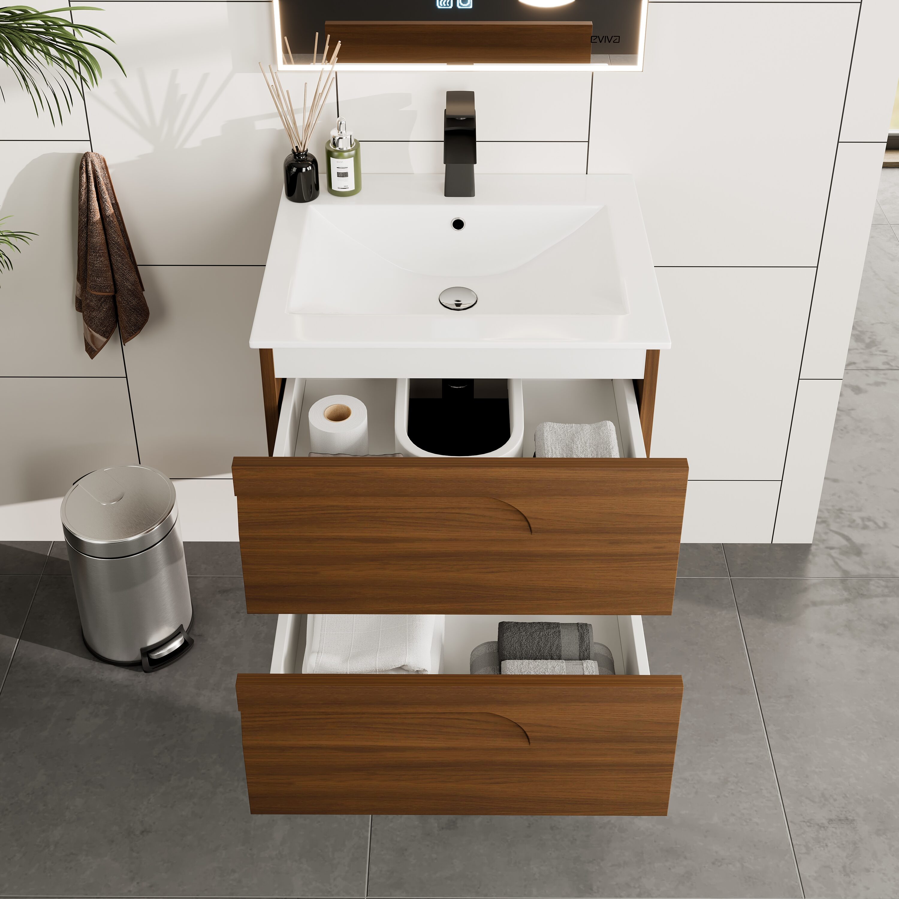 Eviva EVVN23-24GW-WM Bath-Vanity-Combo - View #4