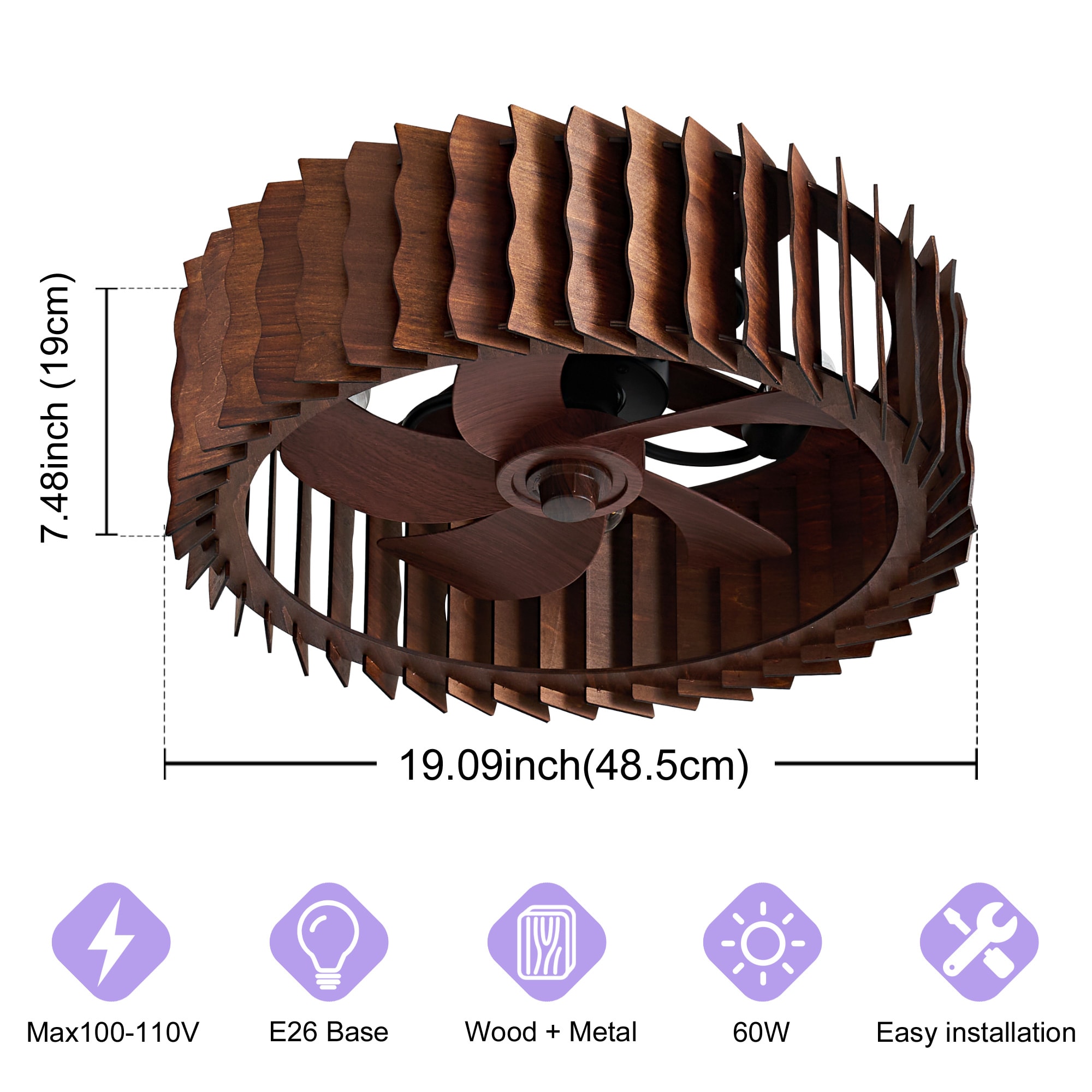 POWLIG L-9074-H Ceiling-Fans - View #4