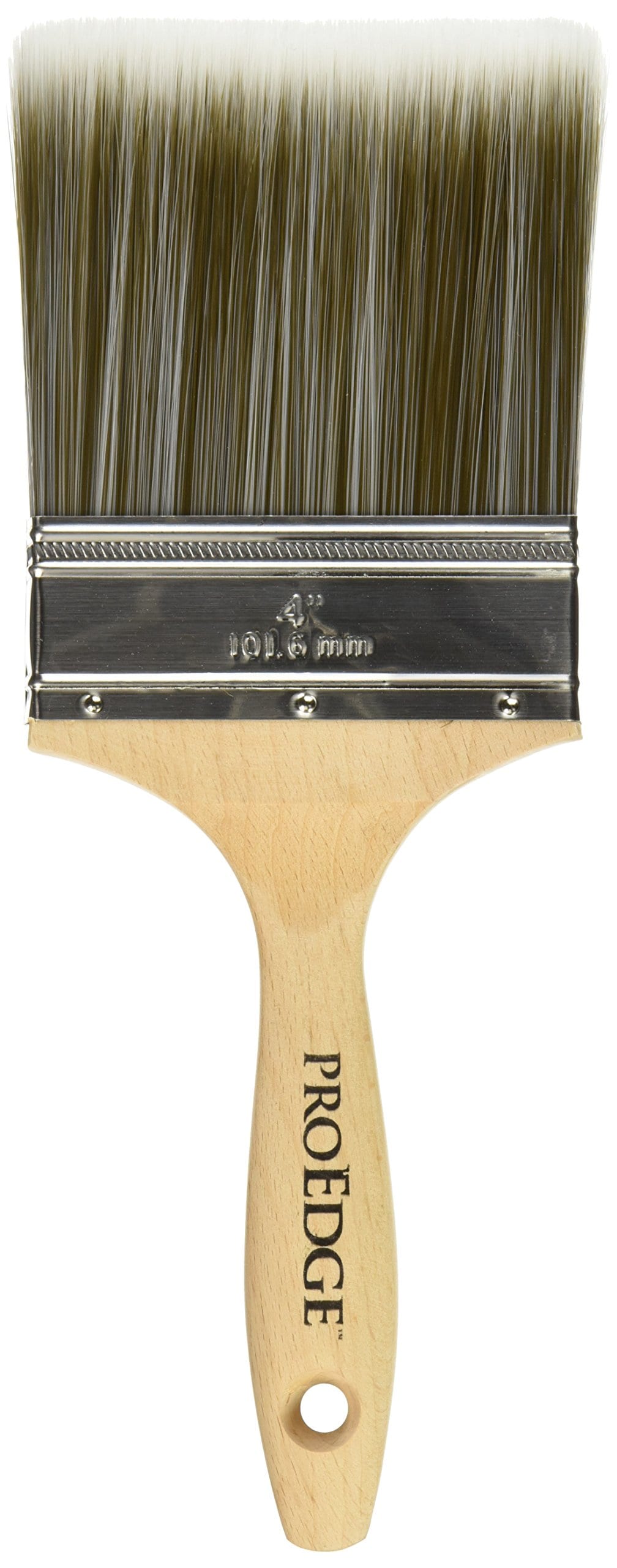 Linzer  1830 0400 Varnish Wall Brush 4 in Polyester/Nylon Stainless Steel Beavertail Wood Handle