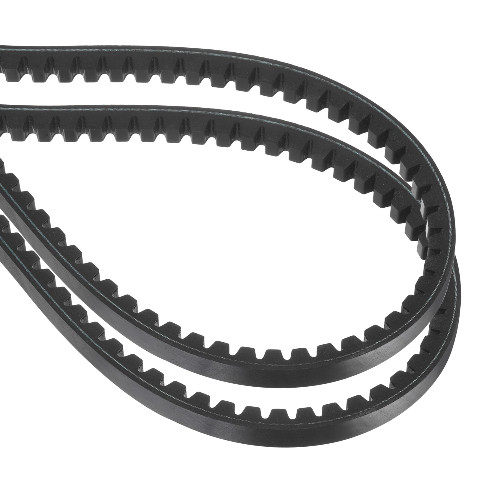 Unique Bargains 2pcs BX72 EPDM V-Belt Raw Edge Cogged Industrial Rubber V Belt 0.67inch Width x 72inch Inside Circumference