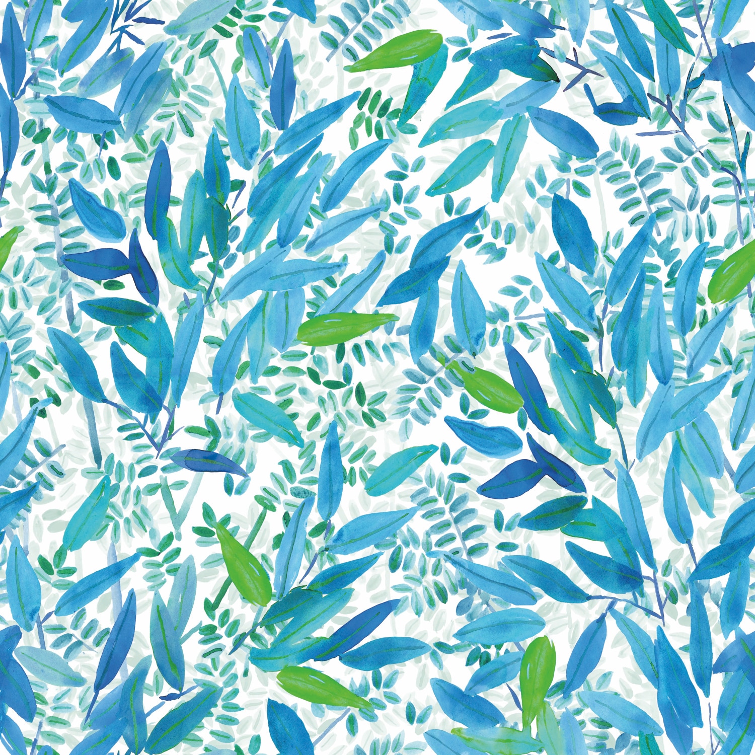 RoomMates RMK11737RL 28.29-Sq. Feet Blue Vinyl Ivy/Vines Self-adhesive Peel and Stick Wallpaper