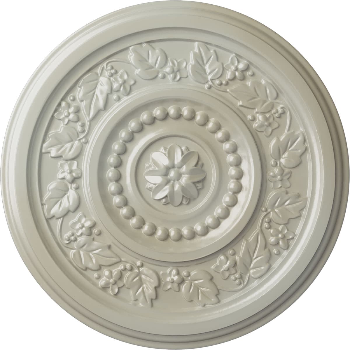 Ekena Millwork CM16MAFBS Marseille 16.125-in W x 16.125-in L Painted Flash Blue Polyurethane Whole Ceiling Medallion