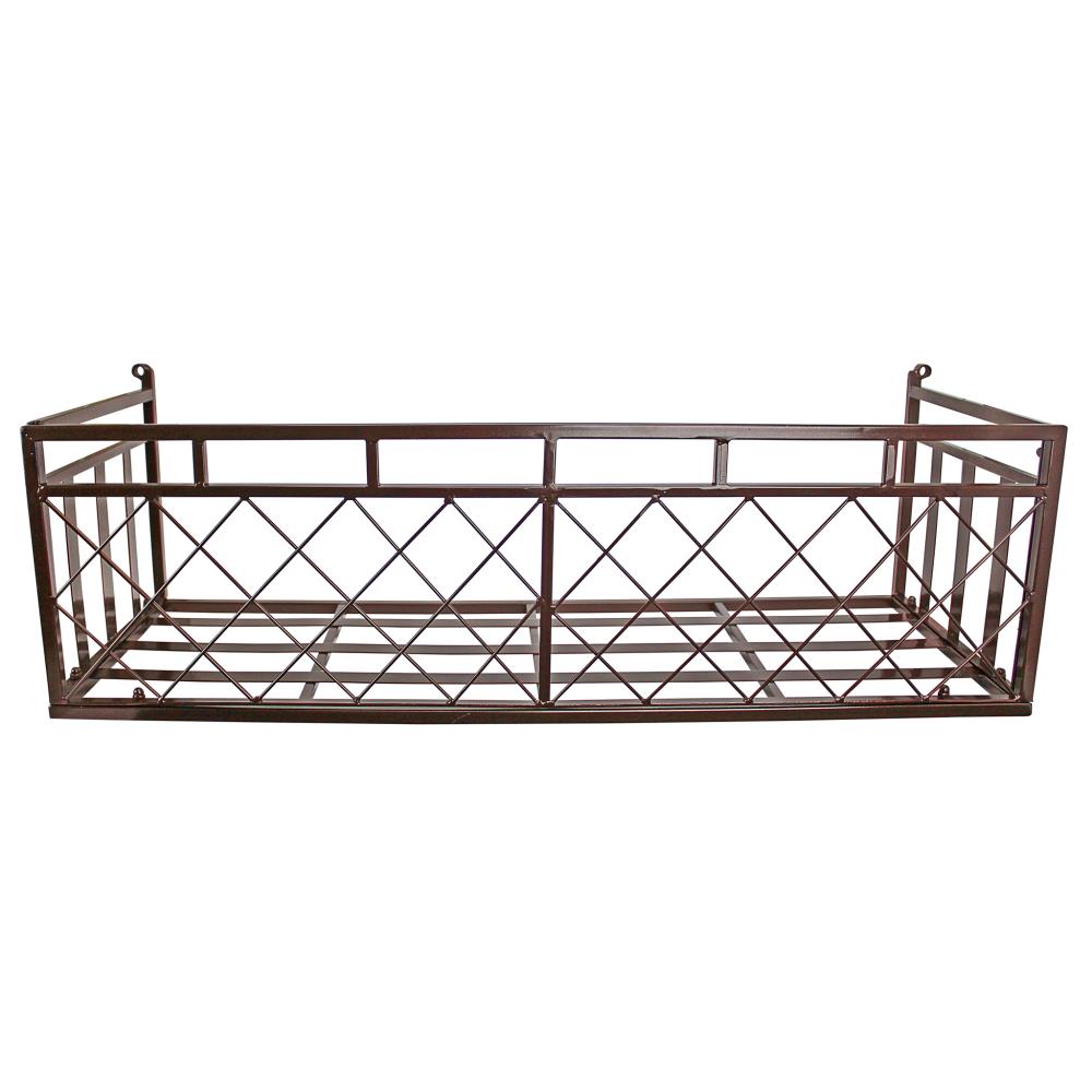 Design Toscano ZJ91 34-in W x 10.5-in H Metal Window Box Industrial Wall Accent