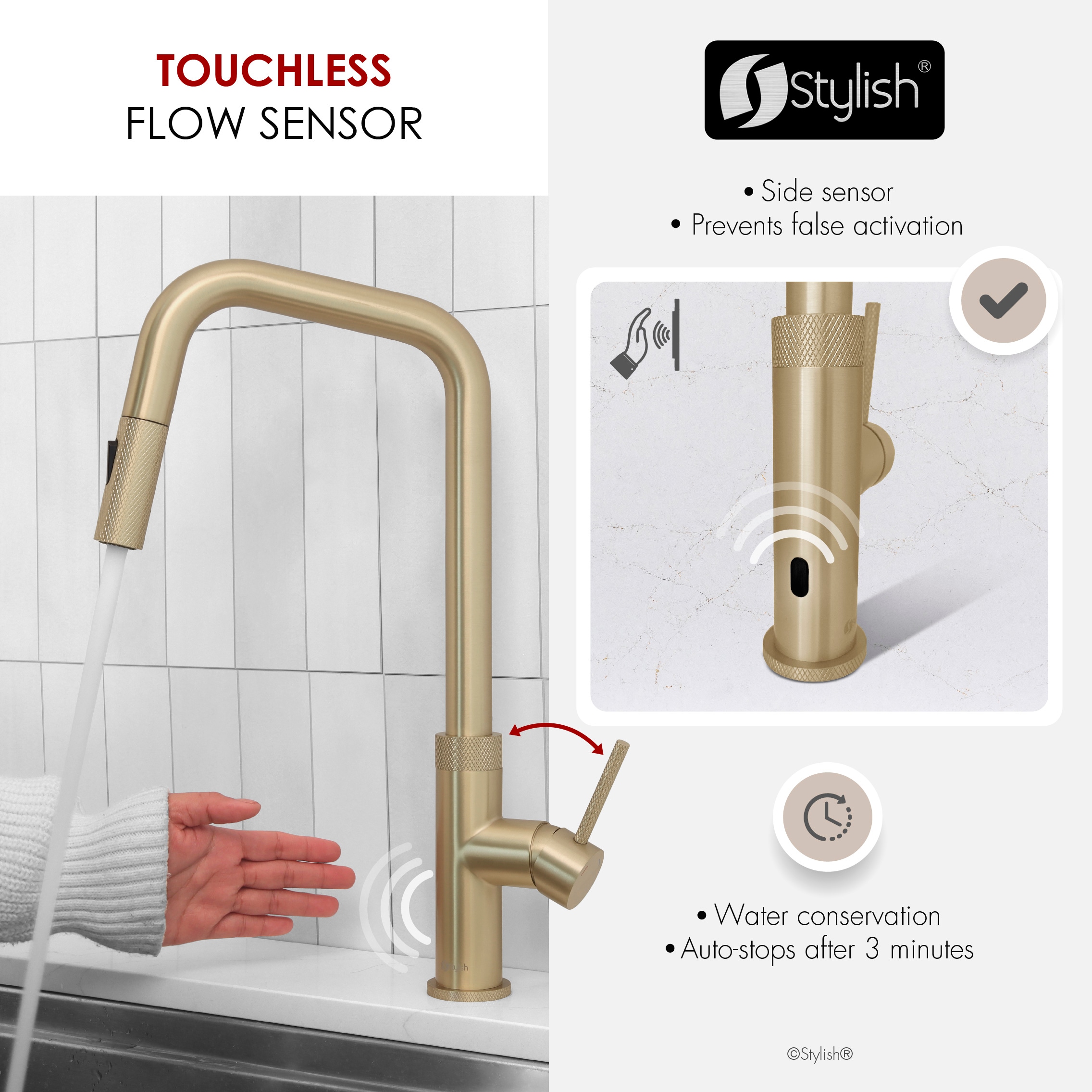 Stylish K-150GM Kitchen-Faucets - View #3