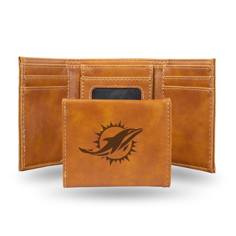 Rico Industries LETRI1101BR Miami Dolphins Wallet