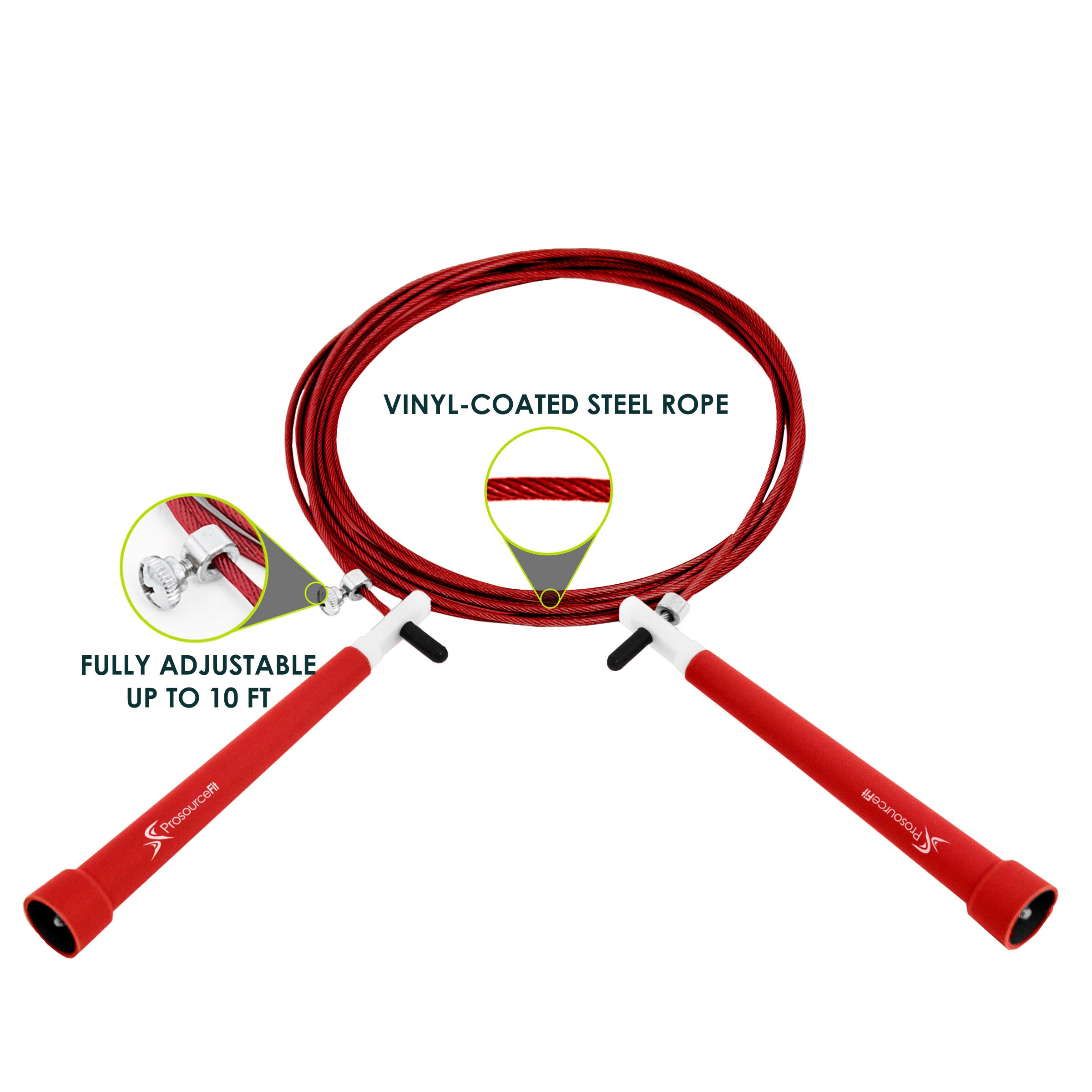 ProsourceFit PS1173RED Jump-Ropes - View #2