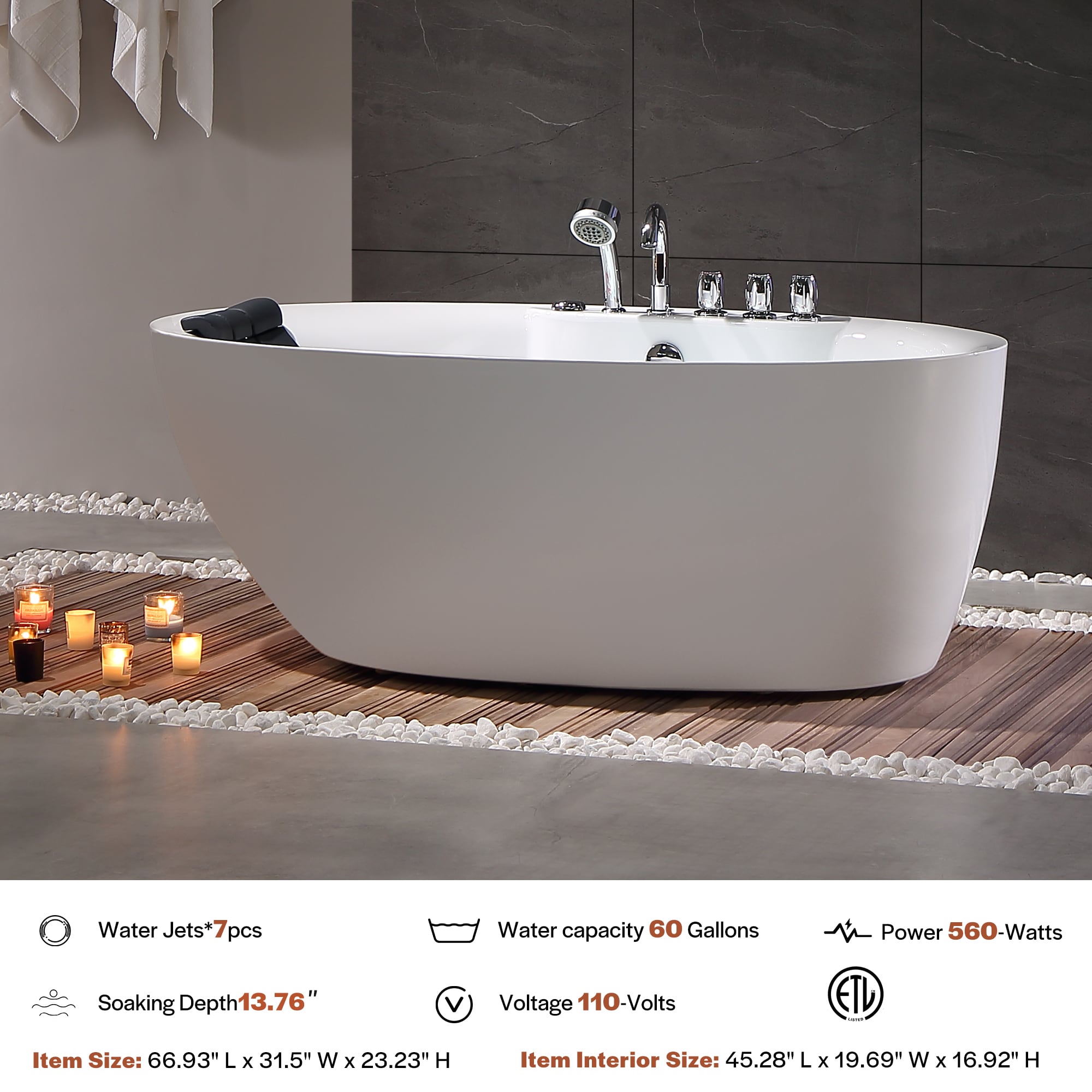 Empava EPV-67AIS13 bathtubs - View #9