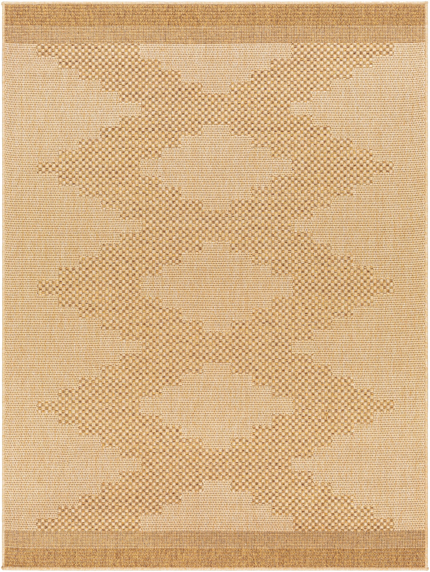 Pismo Beach Geometric Diamond 7'10" Square Synthetic Rug