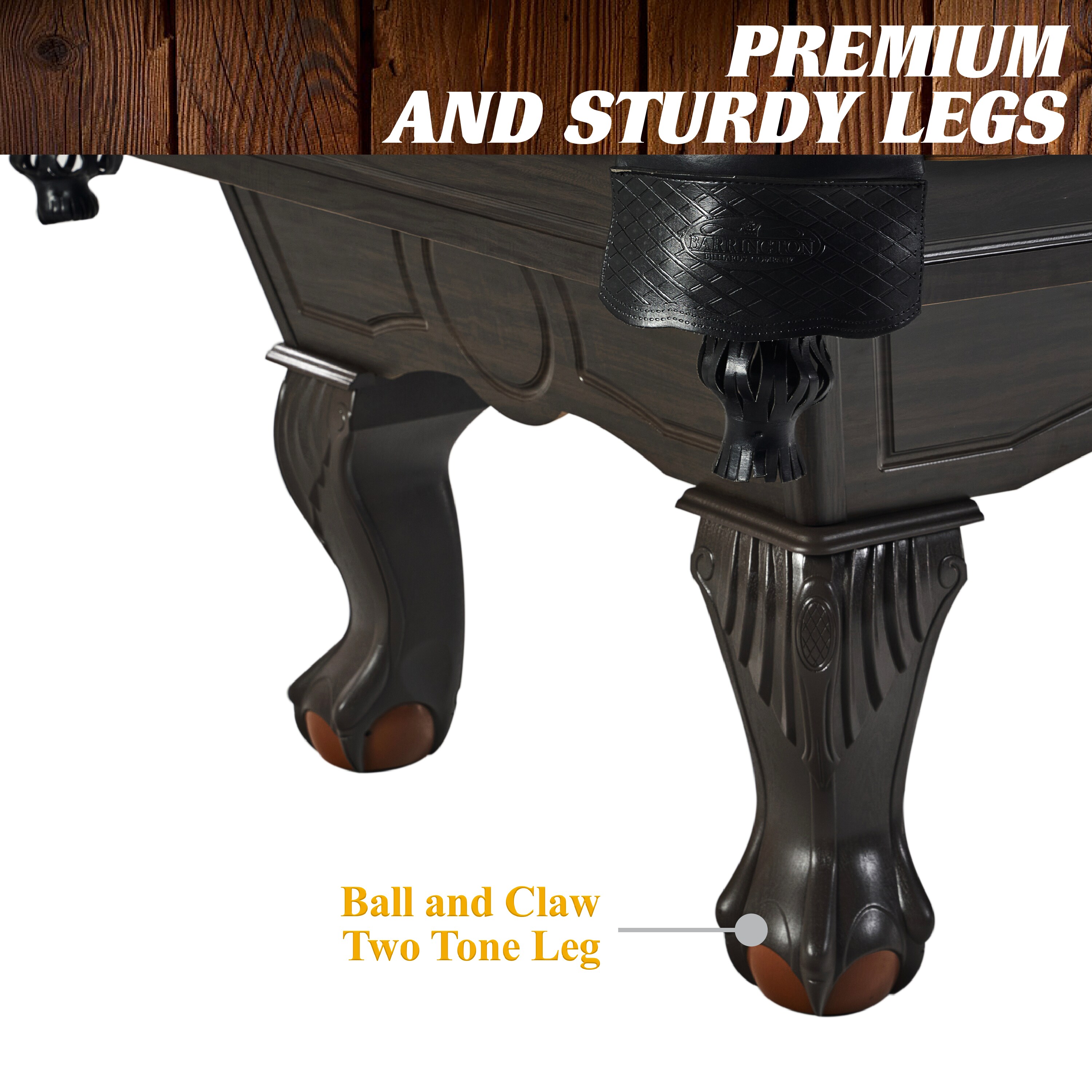 Barrington Arlington 8.3' Brown Wood Billiard Table with Accessories