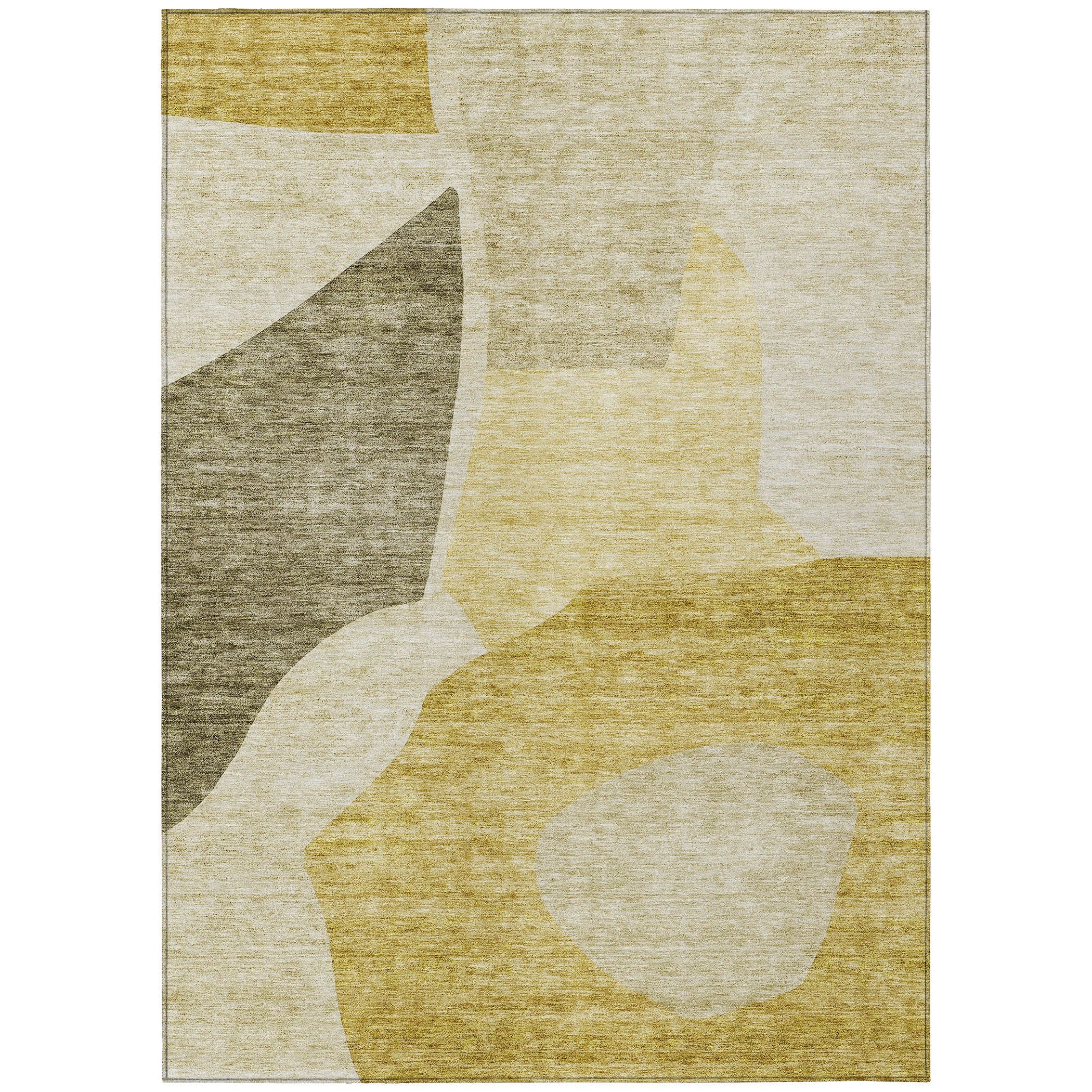 Addison Rugs ACN665GO8X10 Chantille ACN665GO 8 x 10 (ft) Polyester Gold Rectangular Indoor/Outdoor Geometric Machine washable Area rug