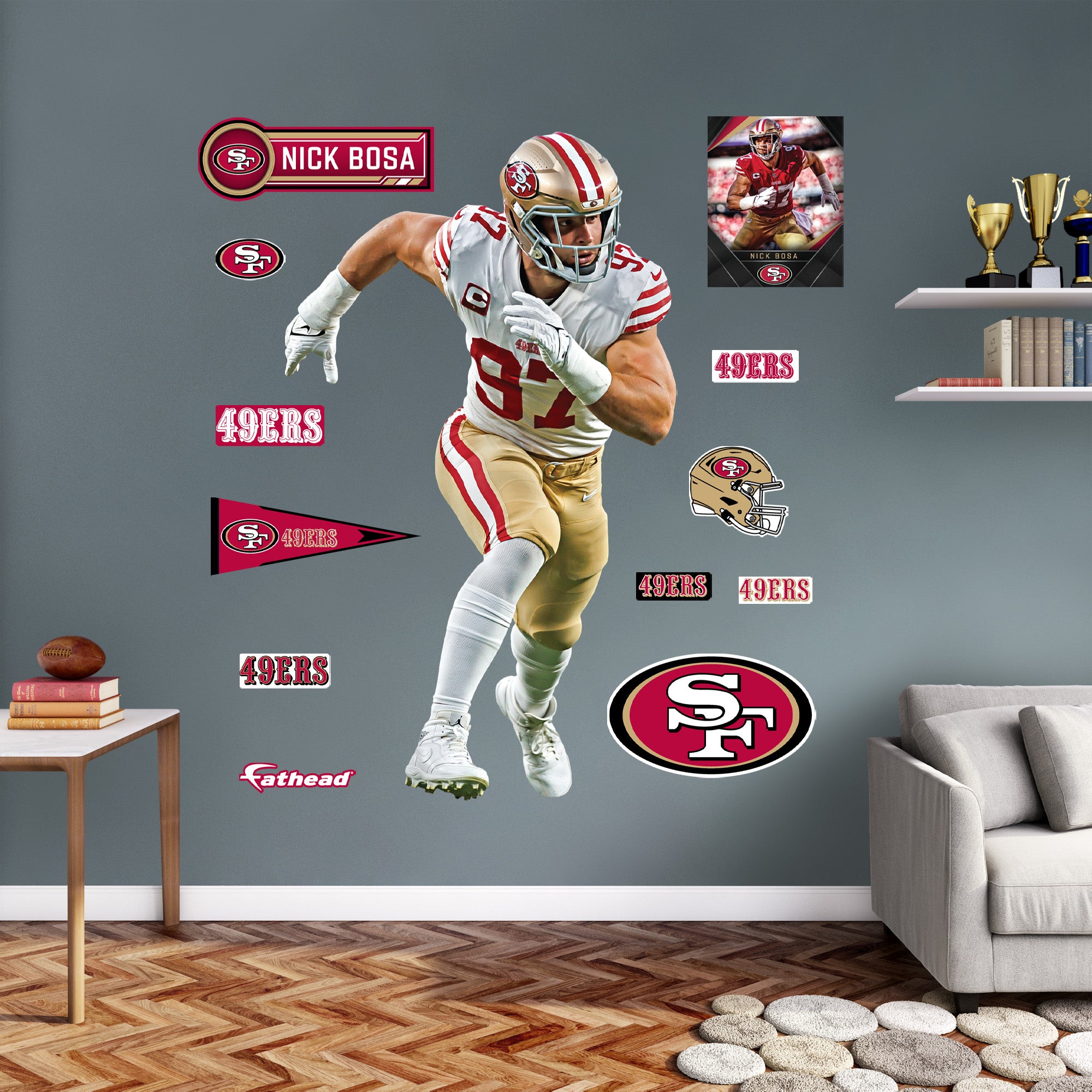 Fathead 1900-04225-001 32-Inches W x 50-Inches H Self-adhesive Multiple colors/finishes Sports Wall Decal