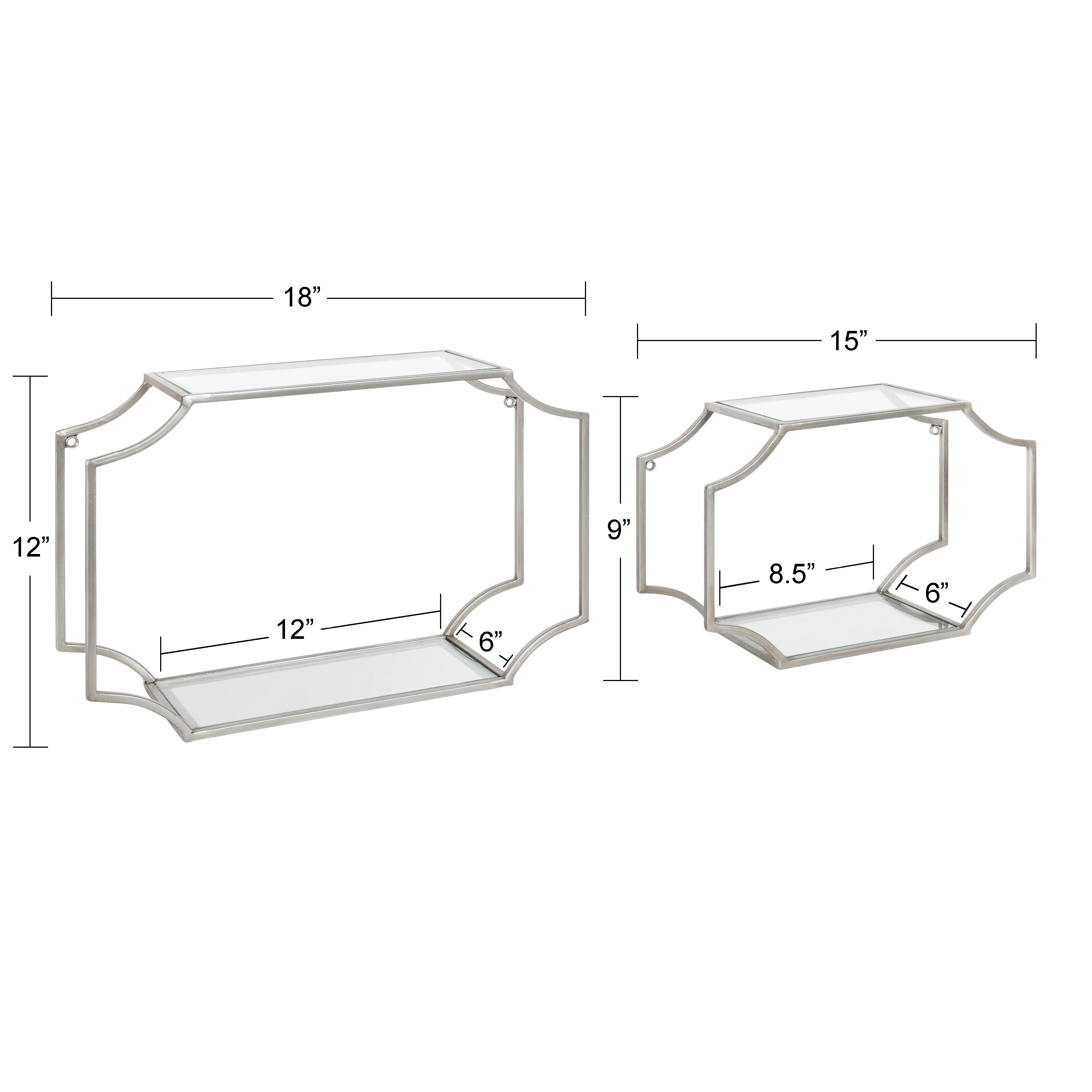 Kate and Laurel 220465 Wall-Mounted-Shelving - View #2