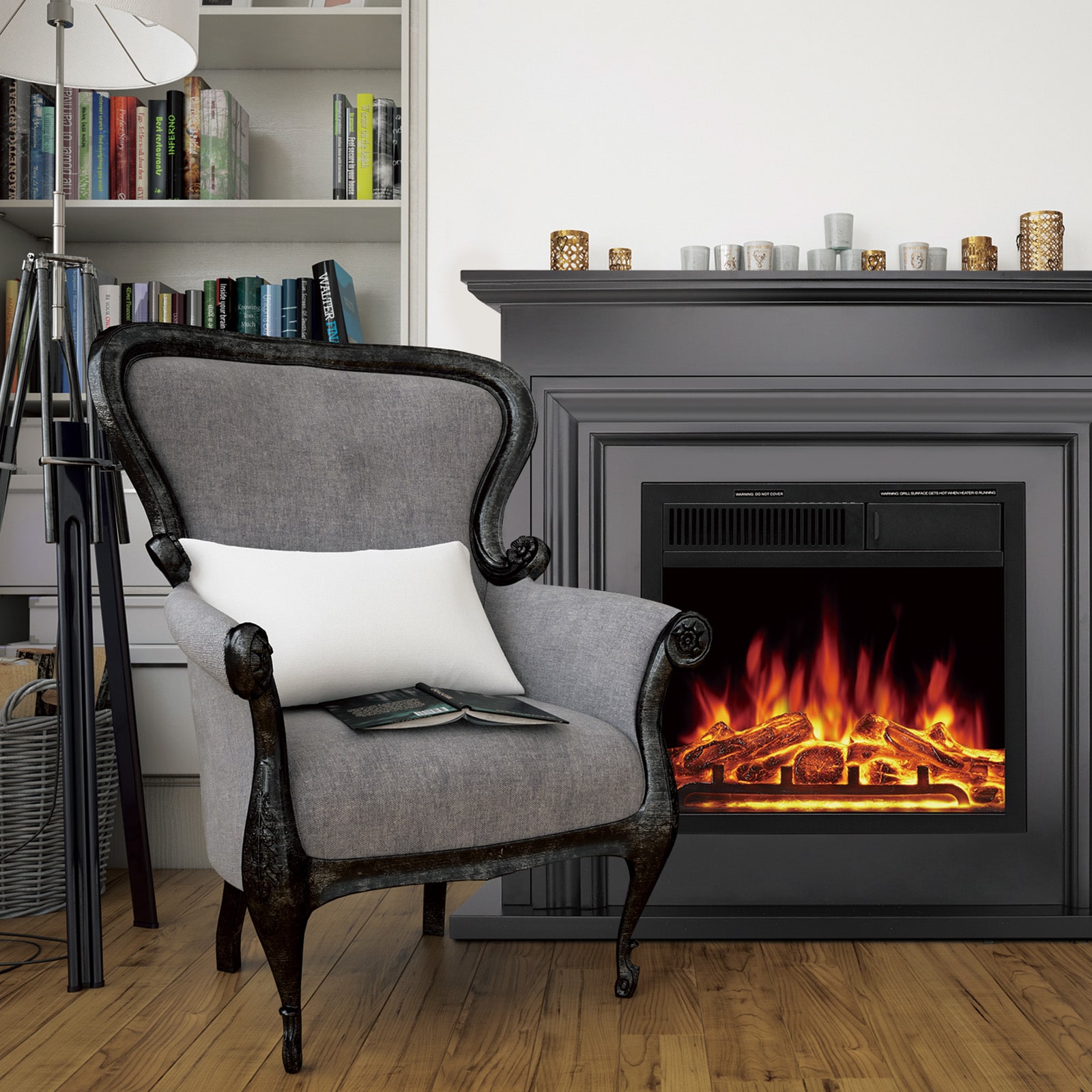 COWSAR LSM1804W Electric-Fireplaces - View #7