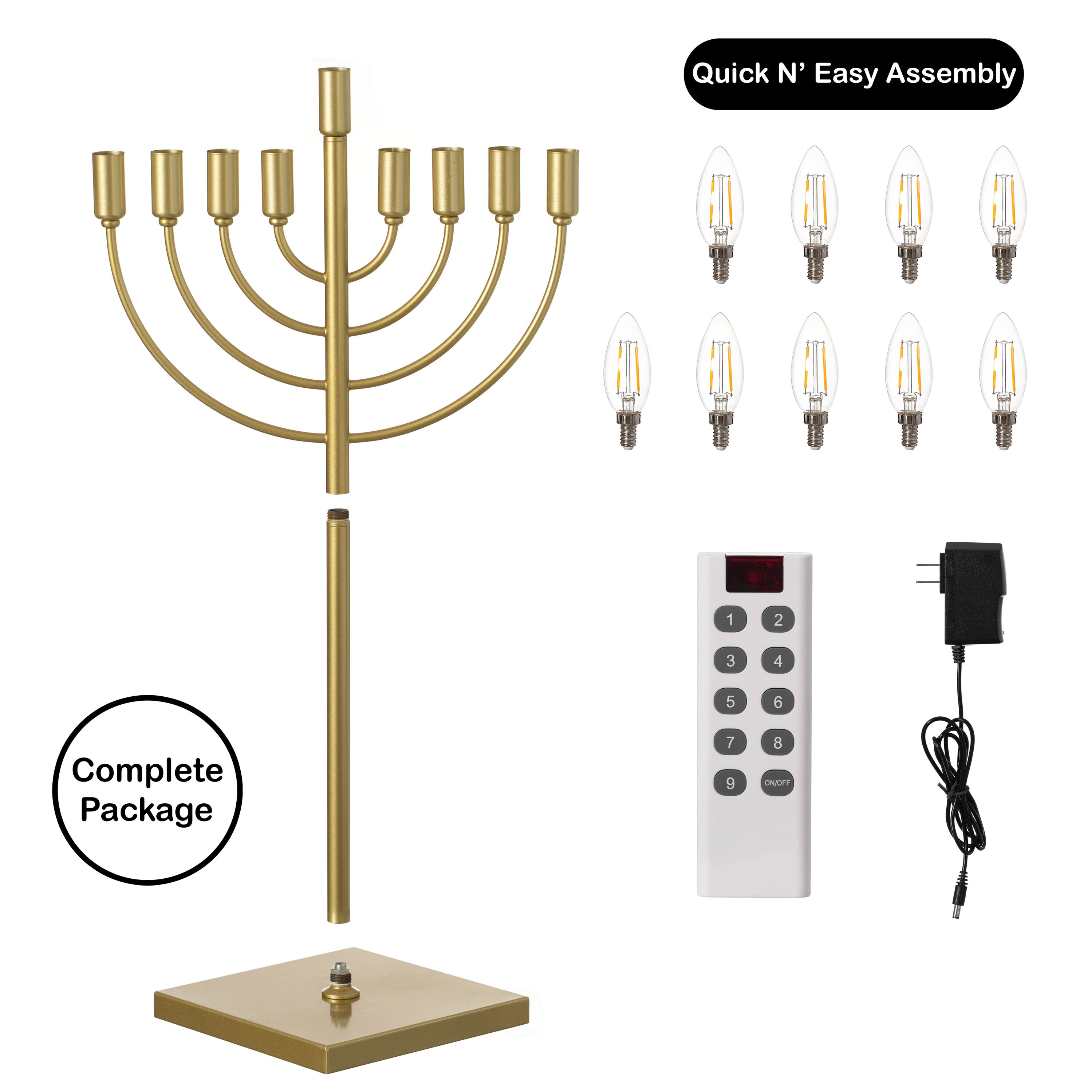 Vintiquewise QI004694GD Indoor-Hanakkah-Decor - View #6