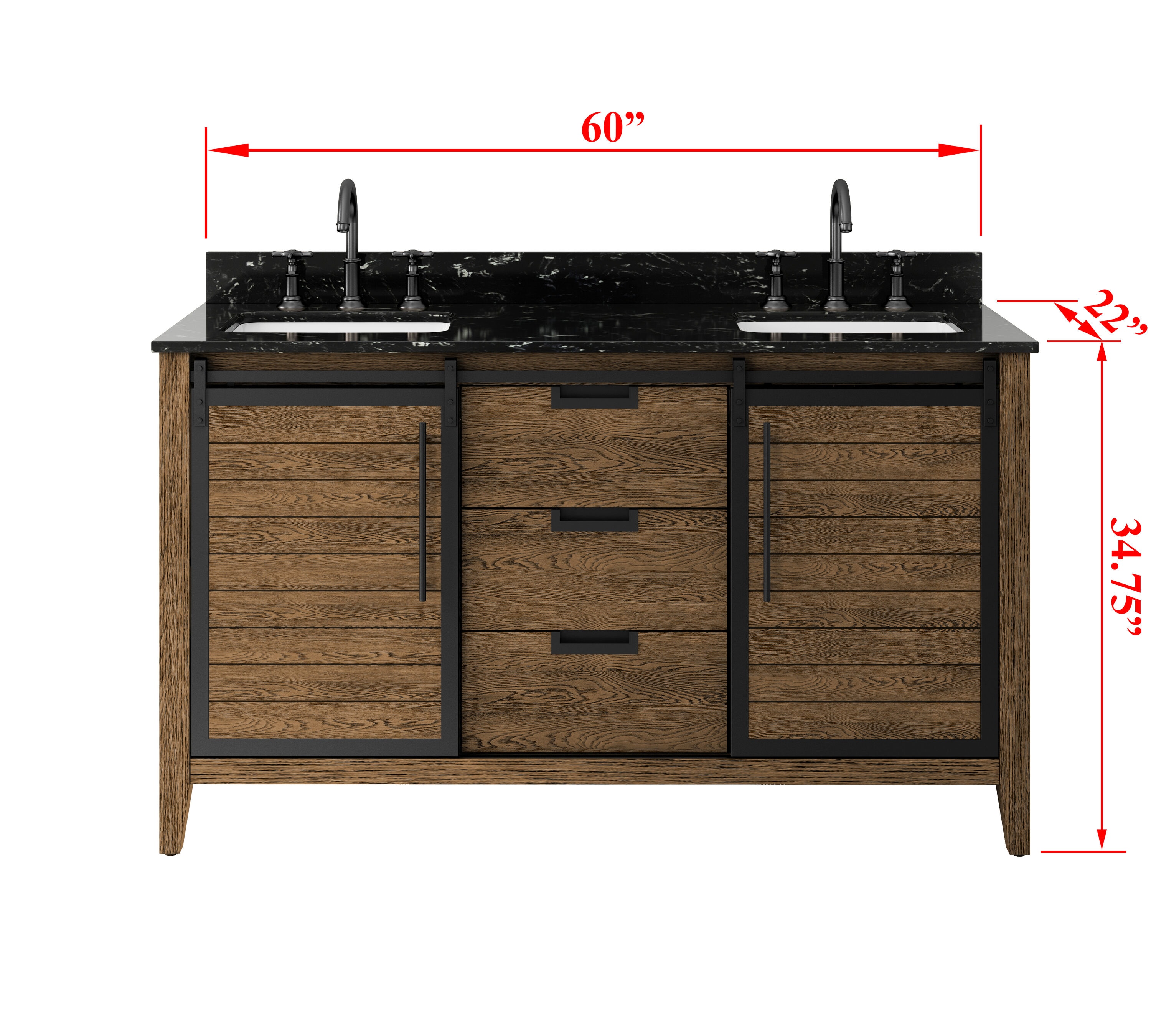allen + roth TJ-0113V6022BR Bath-Vanity-Combo - View #13