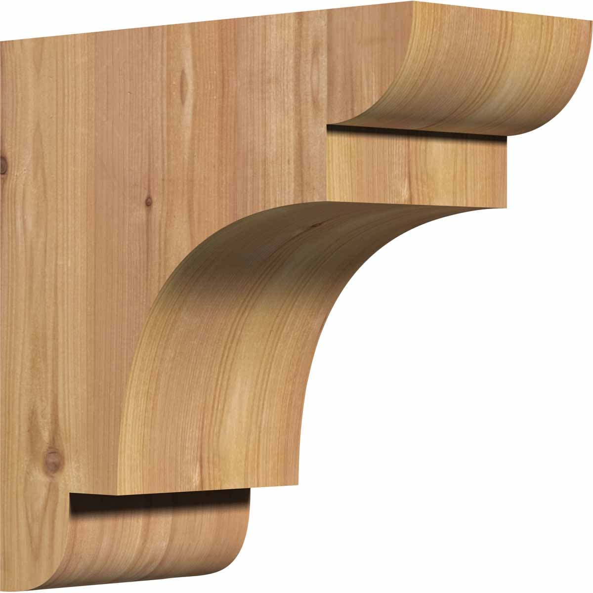 Ekena Millwork COR06X12X12NEB00SWR 5.5-in x 12-in x 12-in New brighton Unfinished Western red cedar Wood Paintable/Stainable Corbel