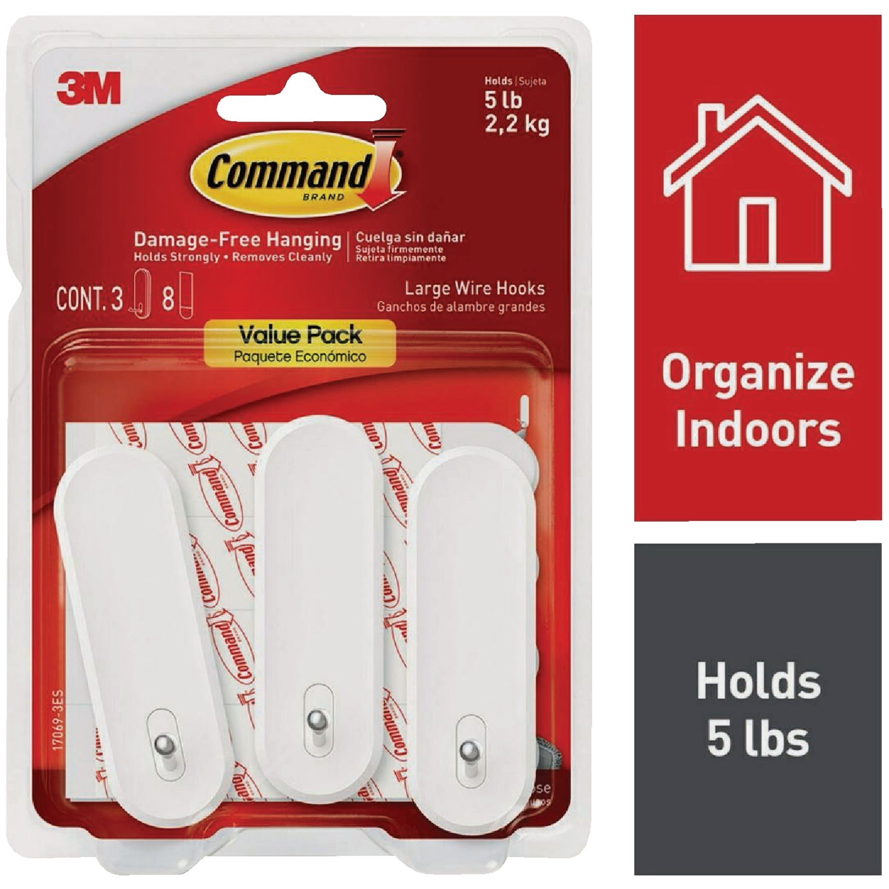 Command 17069-3ES-1A88 Robe-Hooks - View #2