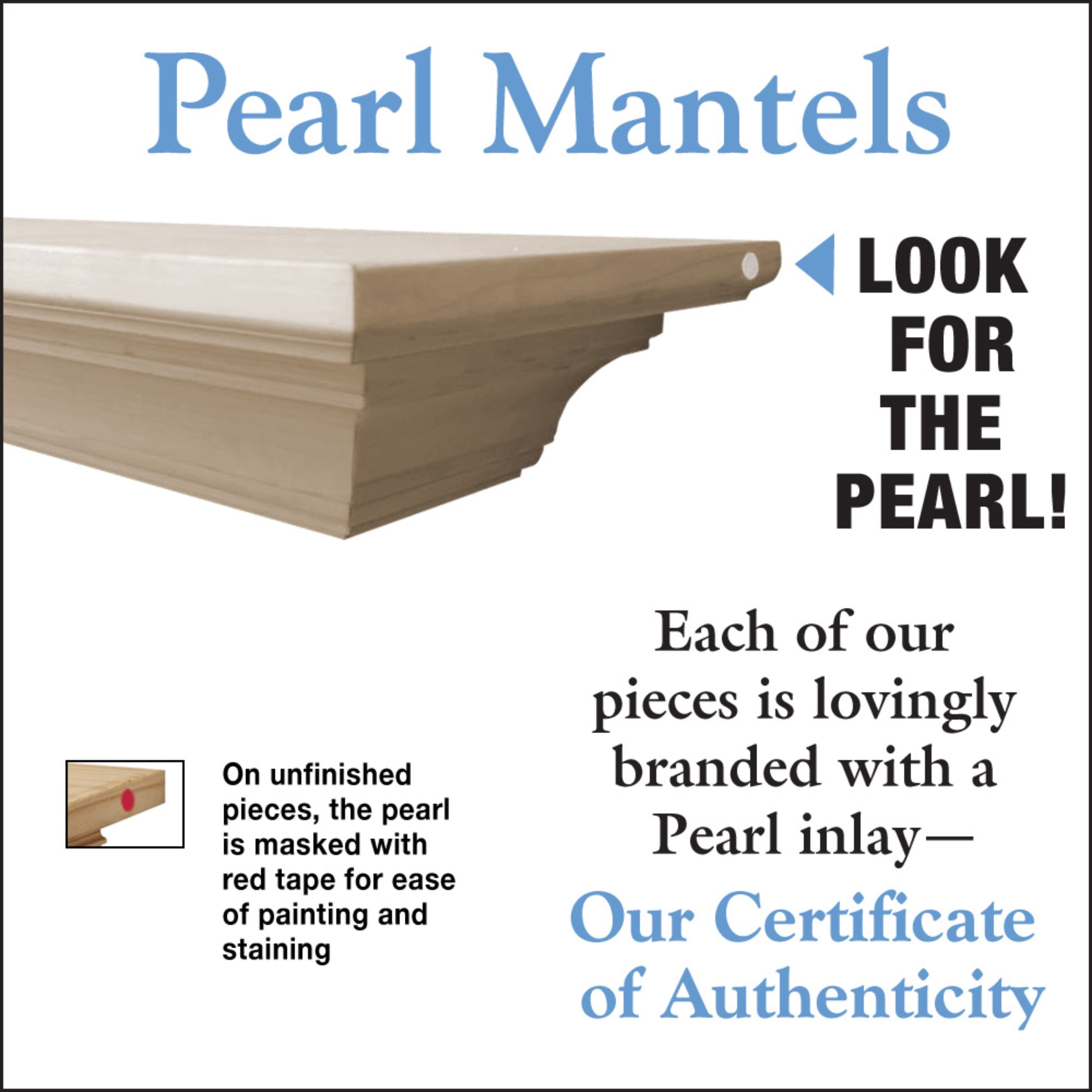 Pearl Mantels SSUP72418L Mantel-Shelves - View #3